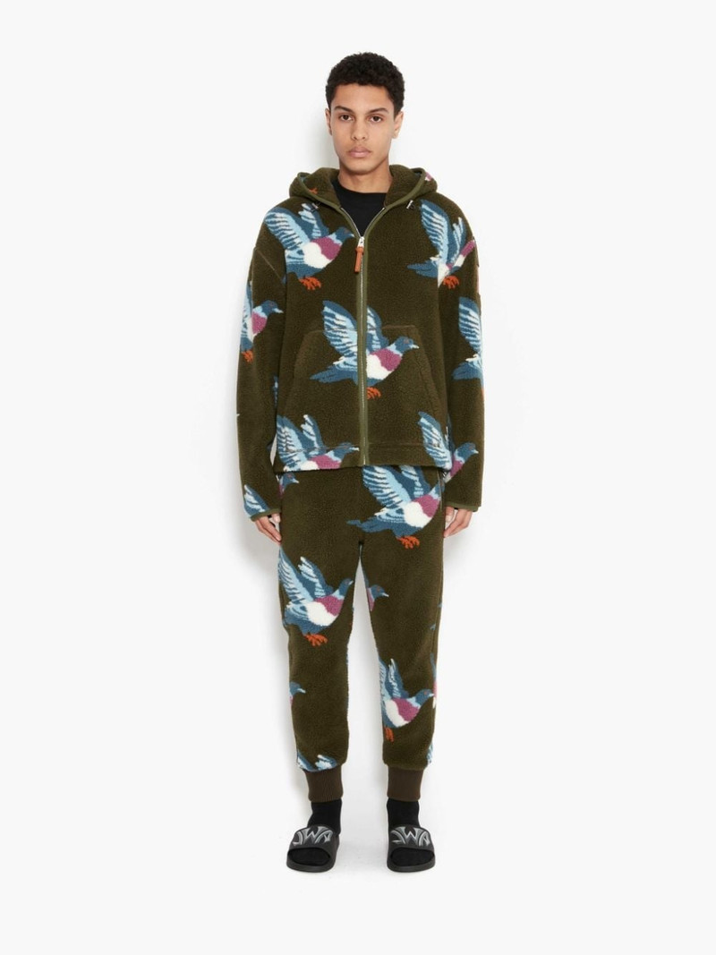 JW Anderson CASUAL HOODED FLEECE JACKET outlook