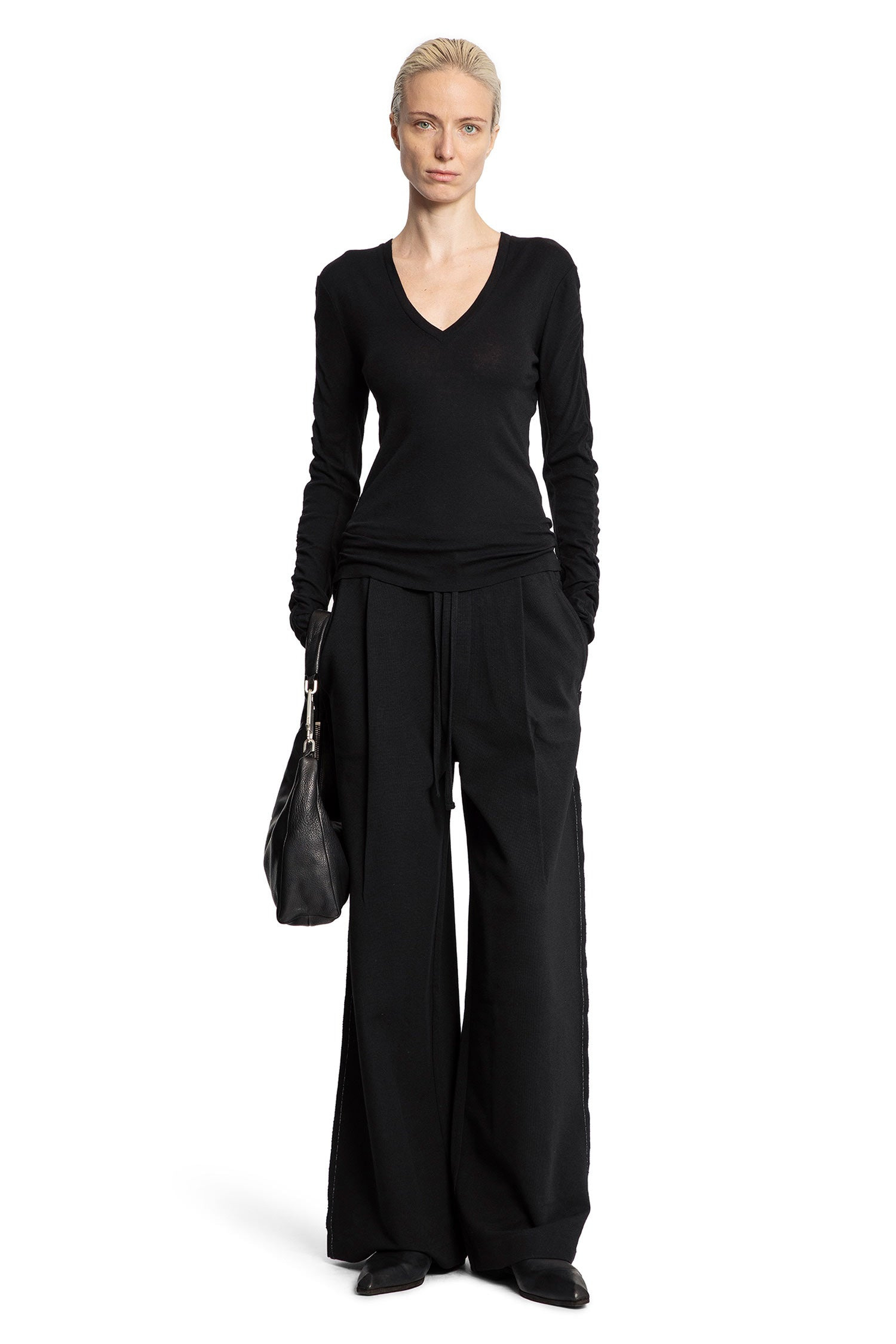 Cotton-Wool-V-Neck-Sweatshirt - 5