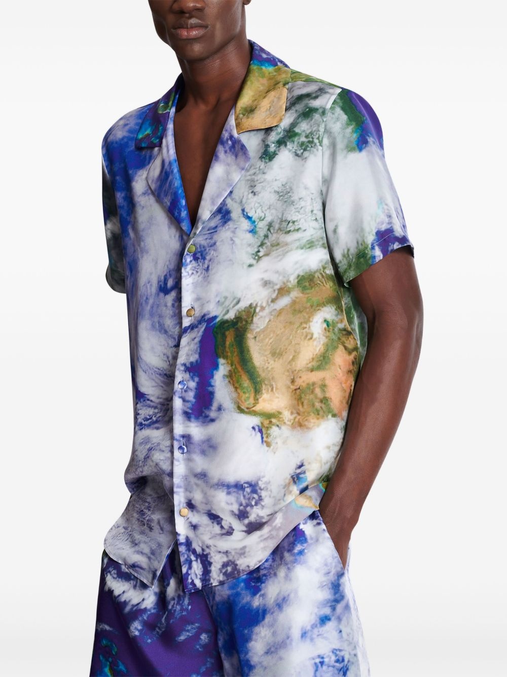 Earth-print shirt - 5