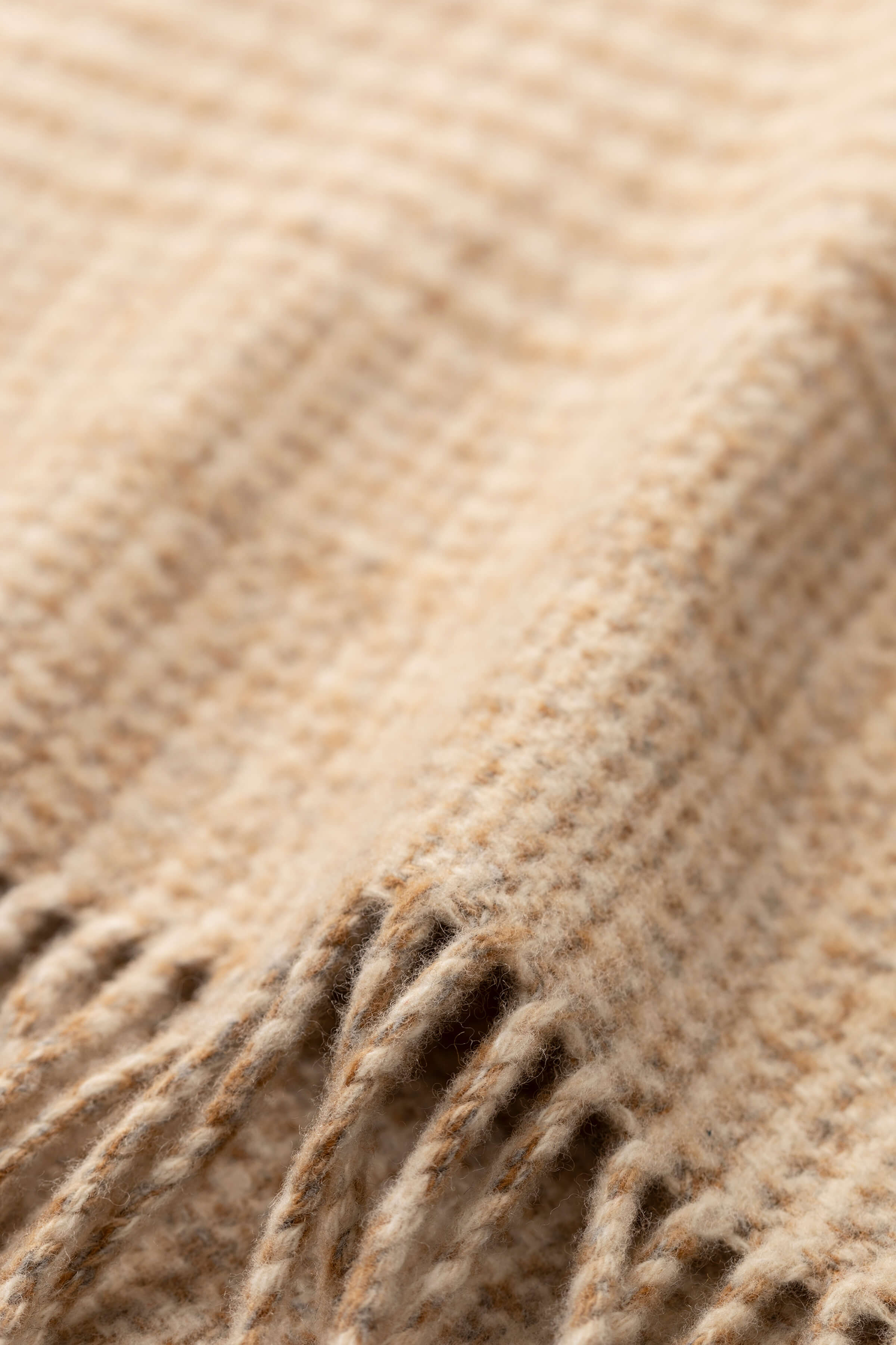 Tweed Glen Check Natural Scarf - 2