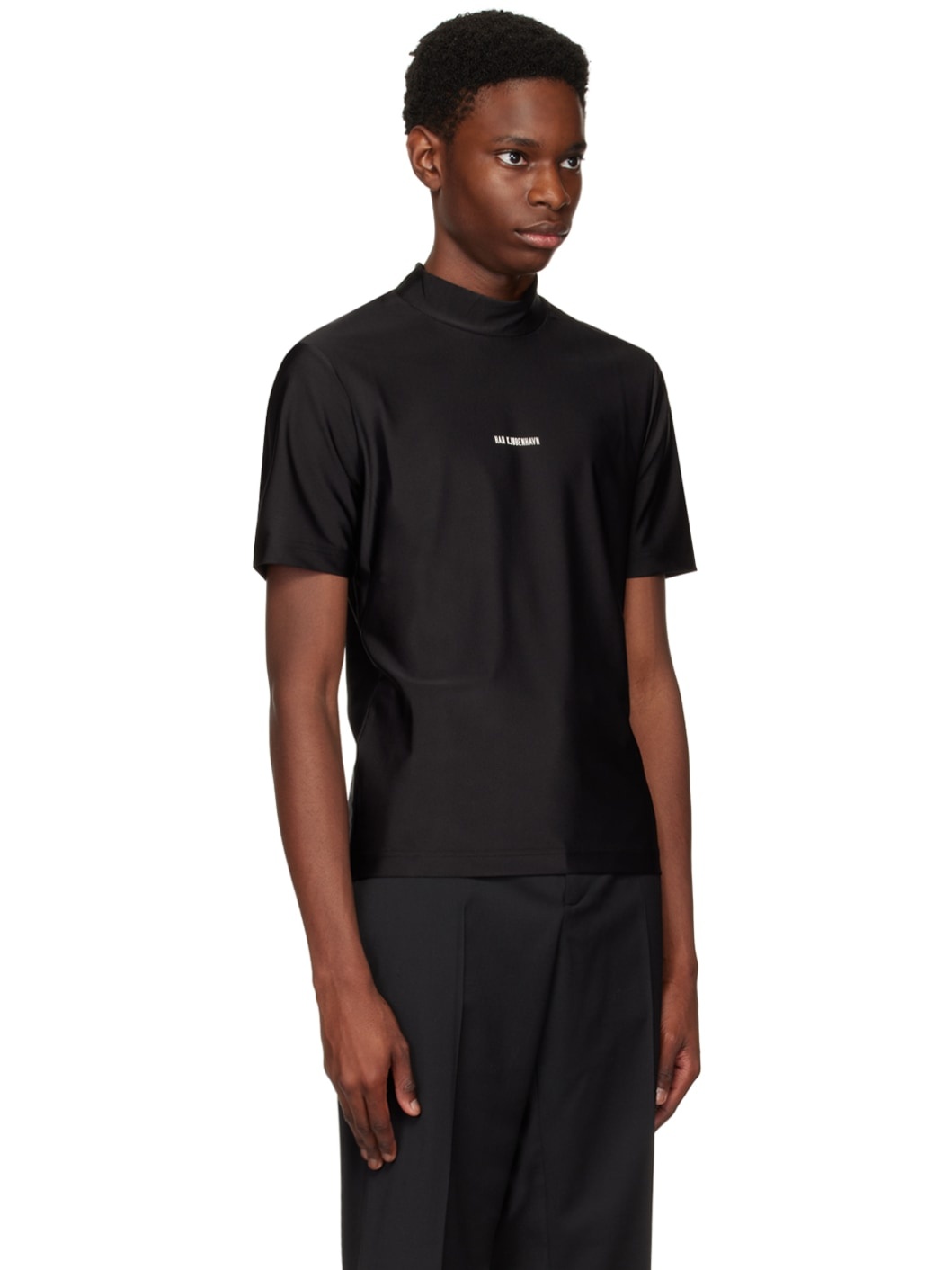Black Mock Turtleneck - 2