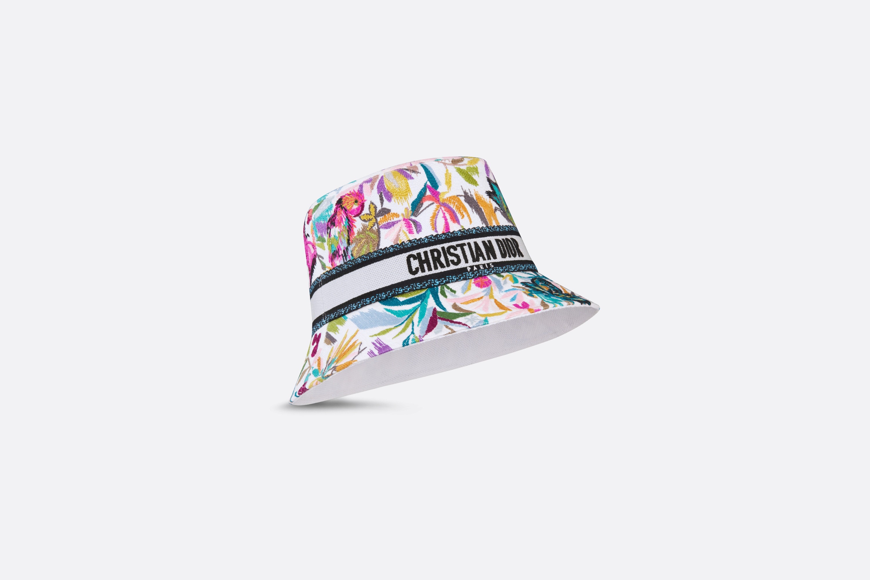 D-Bobby Toile de Jouy Fantastica Small Brim Bucket Hat - 3