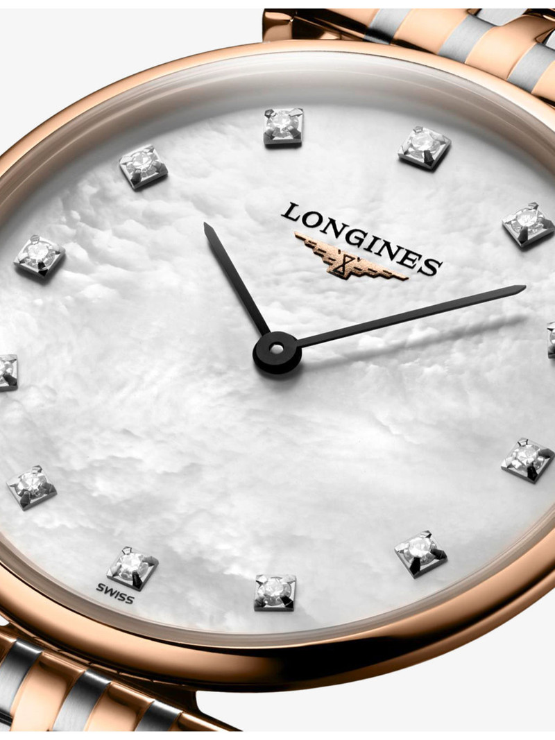 Longines L4.512.1.97.7 La Grande Classique Stainless-Steel, 0.081ct Diamond And Red PVD Quartz Watch outlook