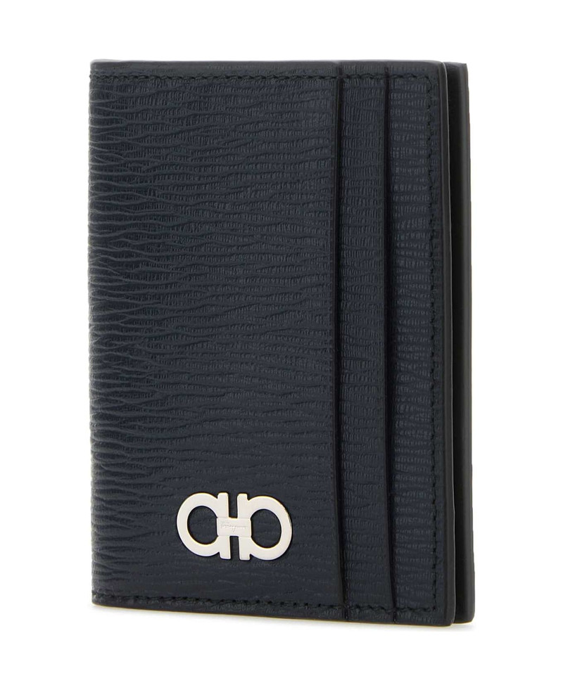 FERRAGAMO Black Leather Card Holder outlook