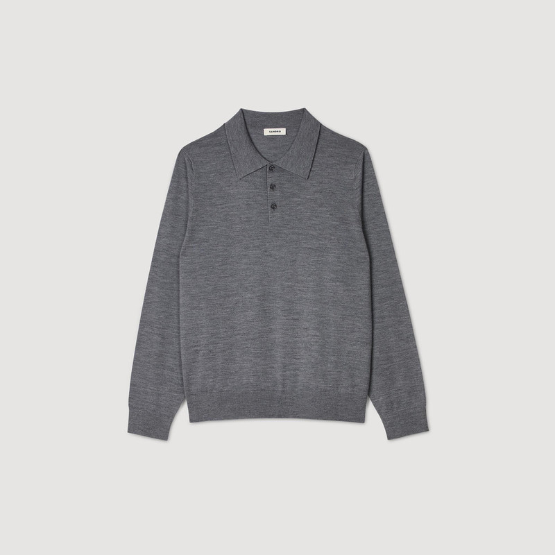 FINE KNIT POLO SHIRT 1