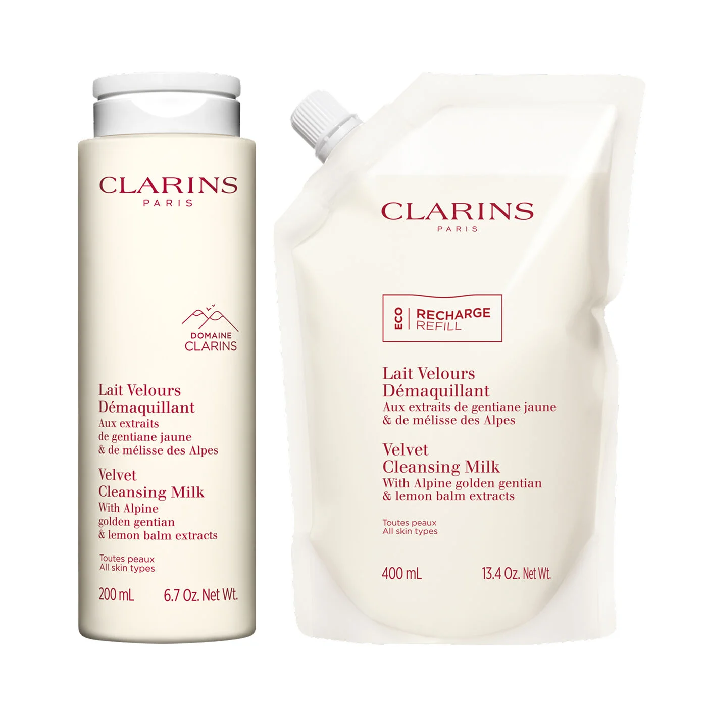Velvet Cleansing Milk Refill Kit | Full Size + Refill Milky Cleanser | For Soft, Perfectly Cleansed - 1