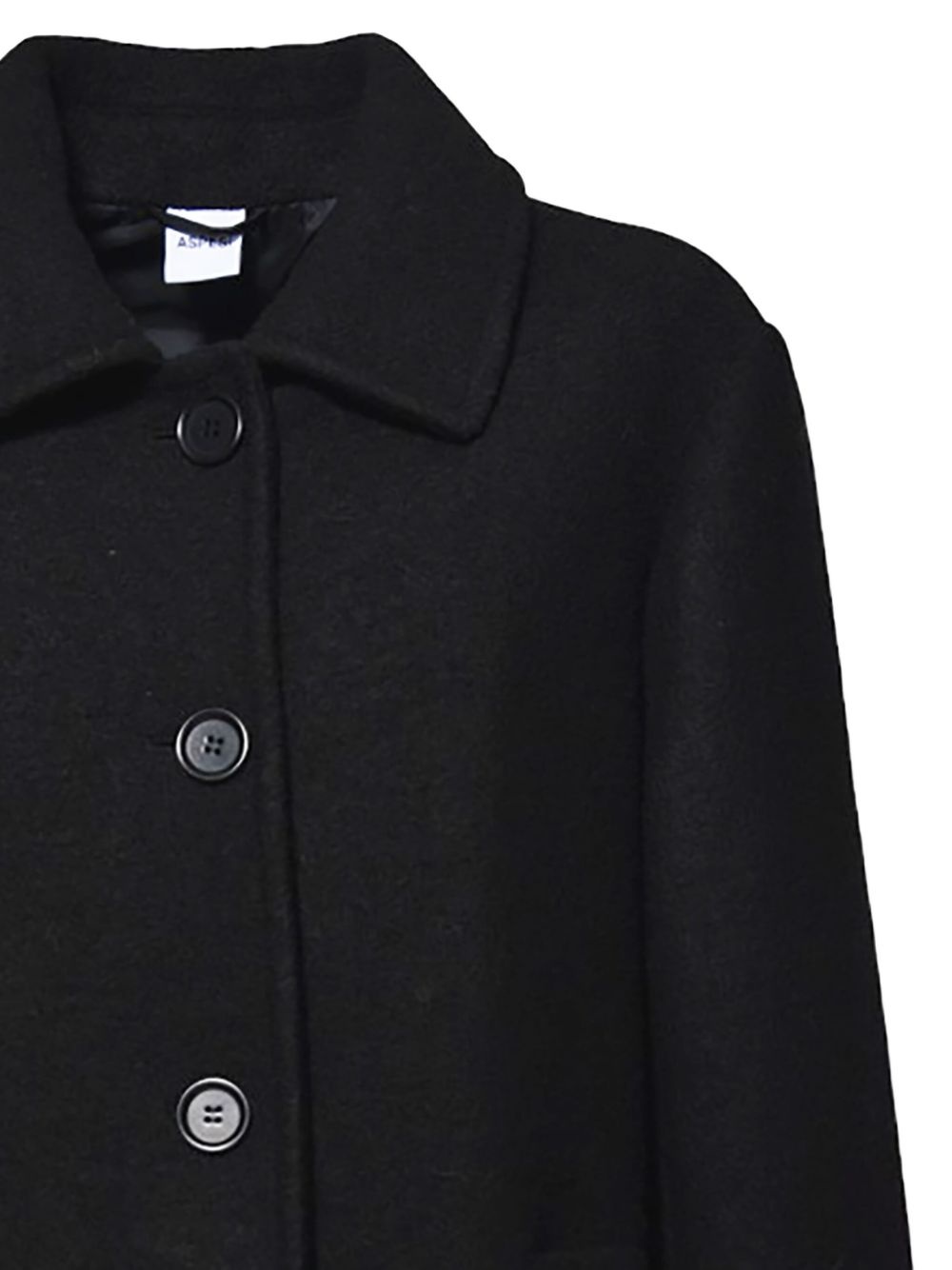 button-down wool coat - 3