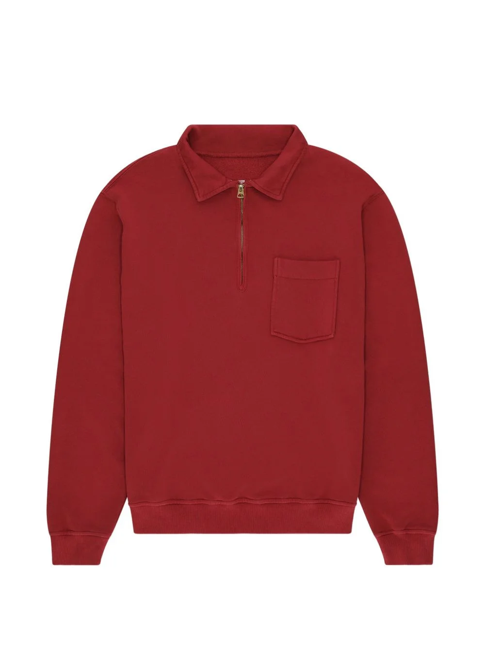 Yale zip-up chest-pocket sweatshirt - 1