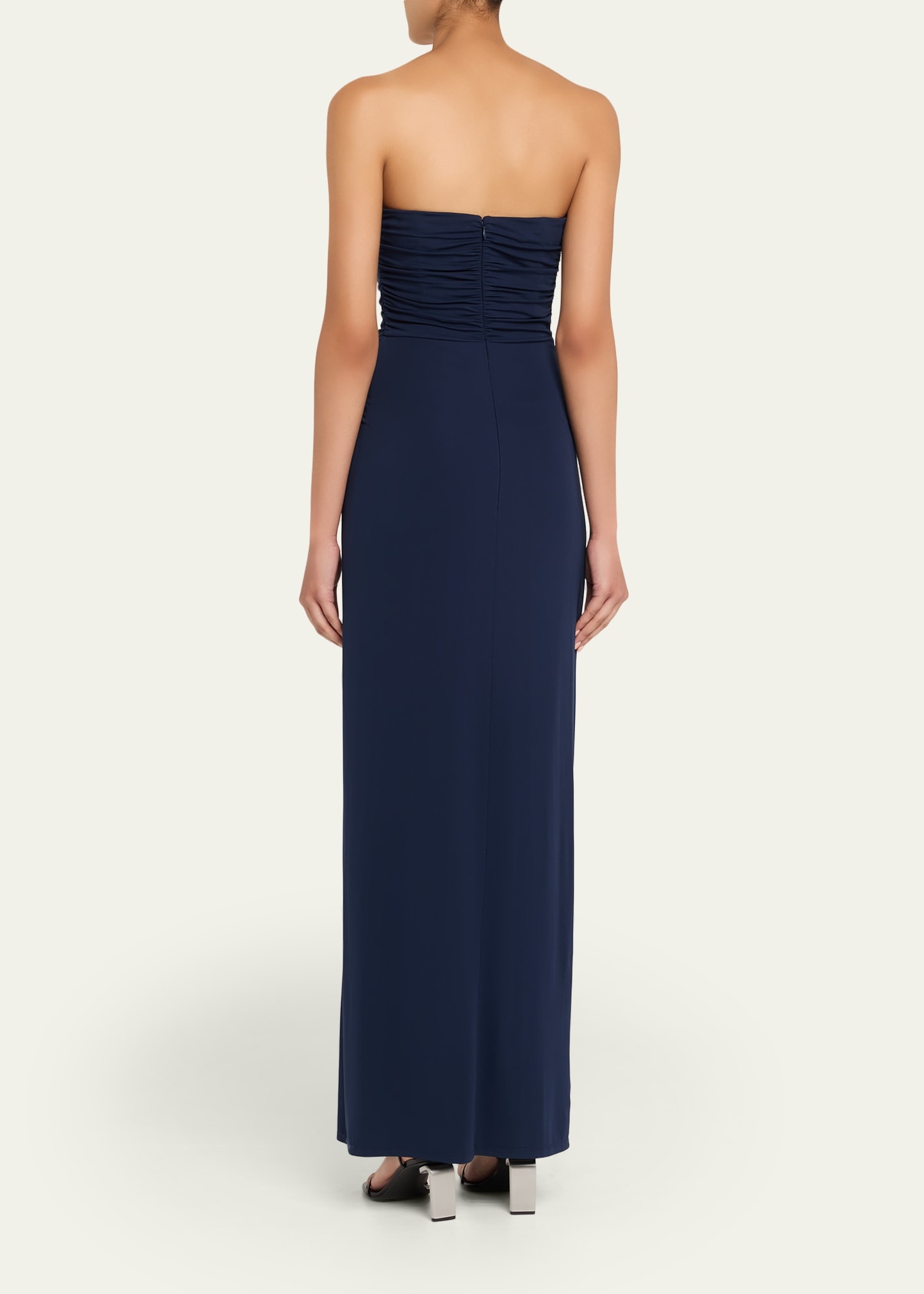 Emma Strapless Jersey Gown - 3