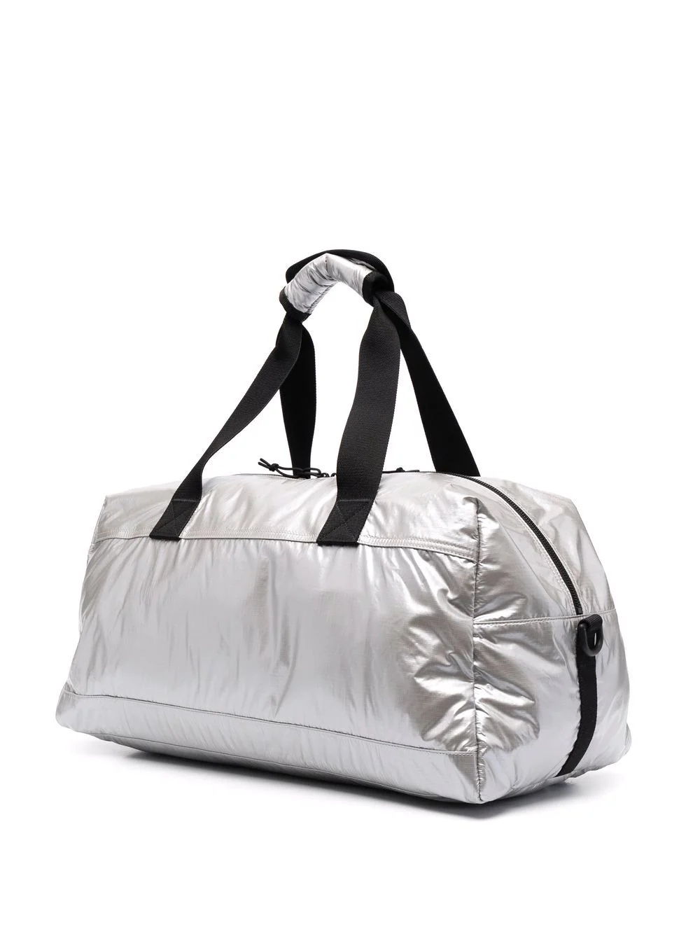 metallic logo-print luggage bag - 2