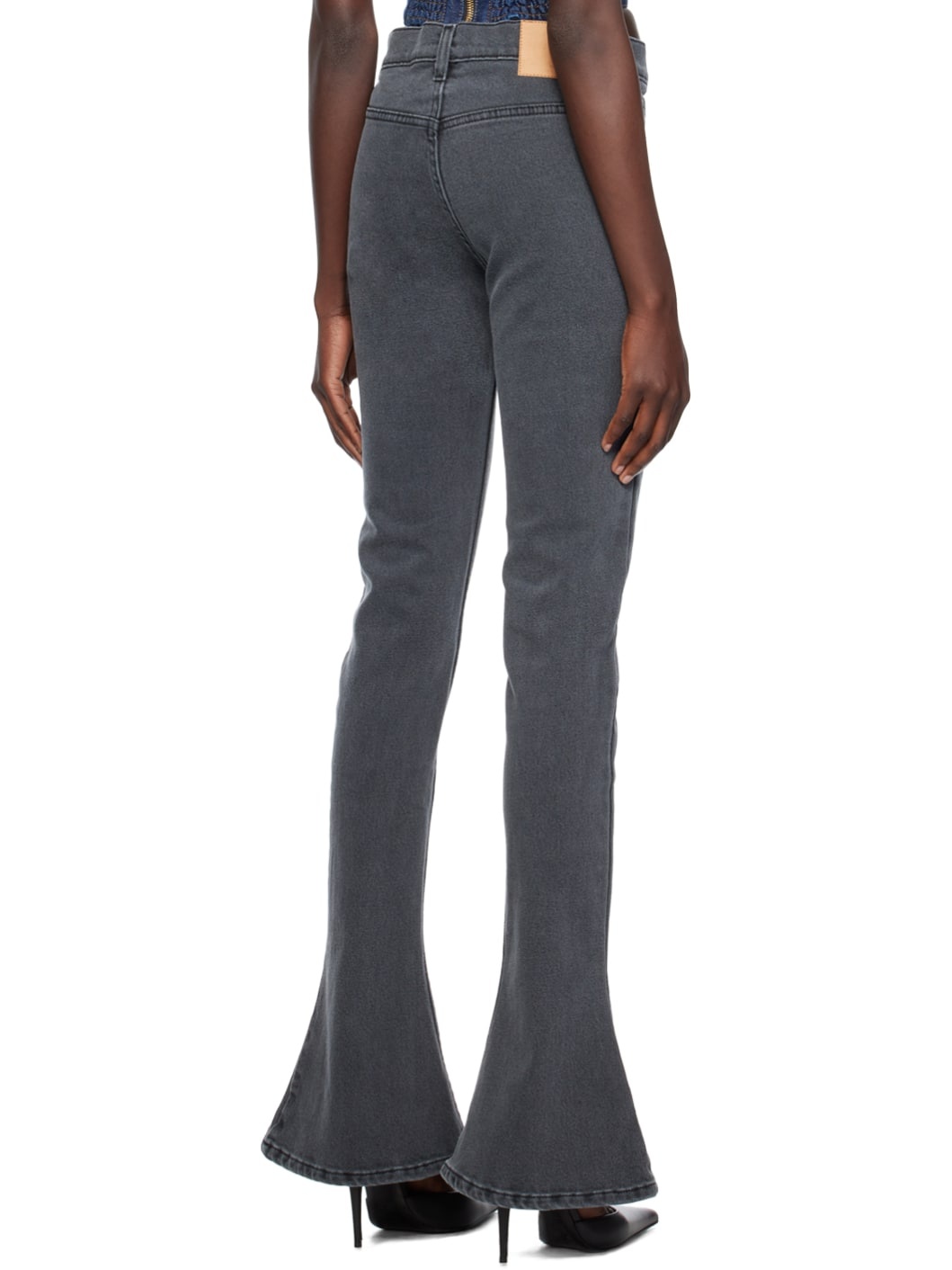 Gray Flare Jeans - 3