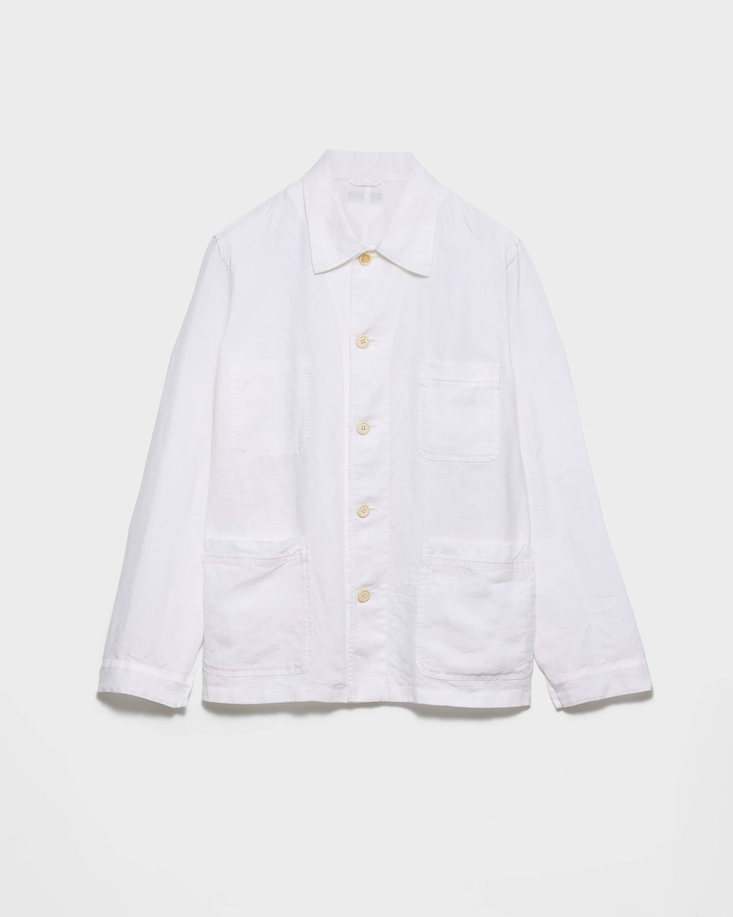 Single-breasted linen jacket - 1