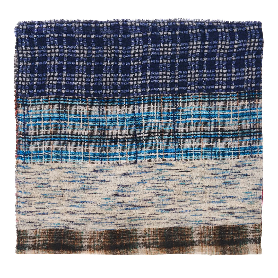 Vintage Patchwork Woven Scarf - 1