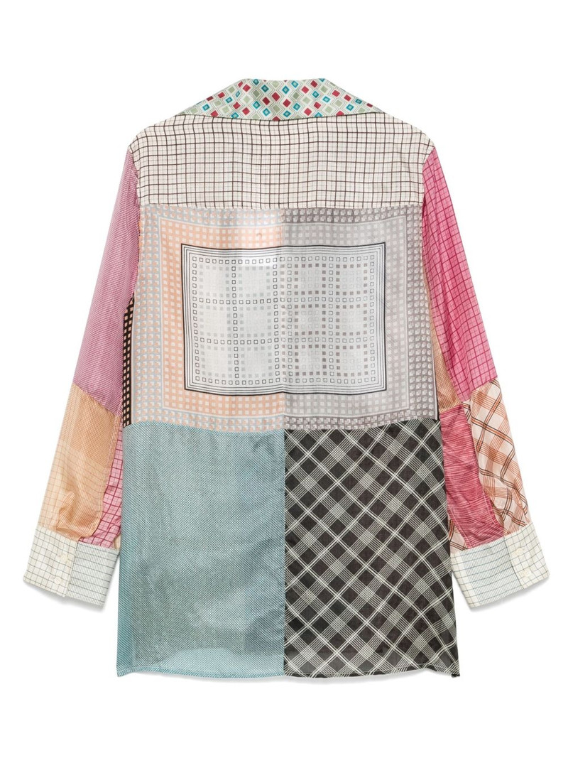 Marine Serre Regenerated silk-scarves shirt outlook