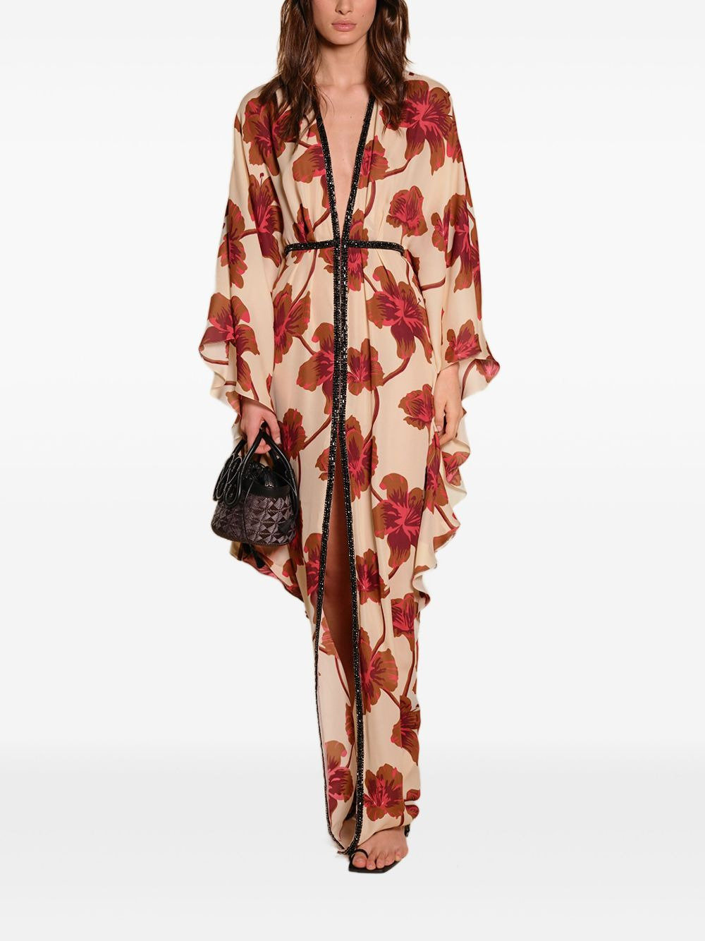 floral-print maxi dress - 2