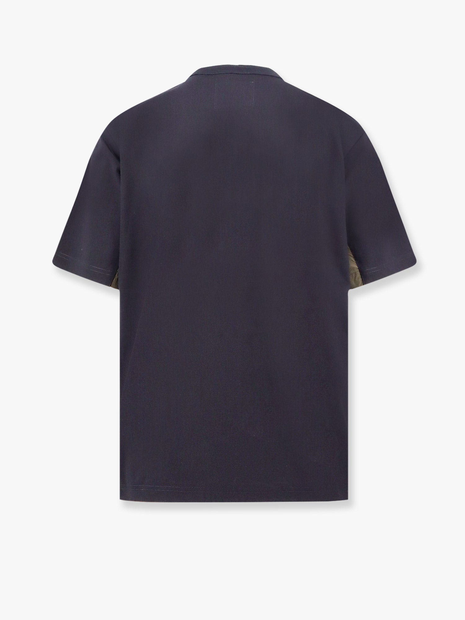 Sacai Men Cotton T-Shirt With Nylon Inserts - 5