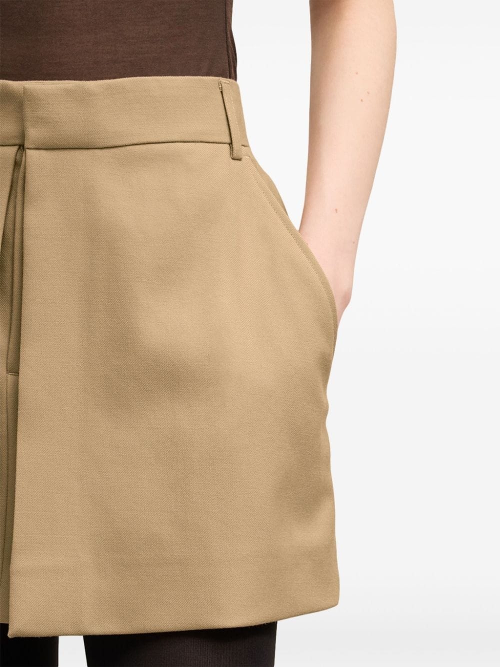 panelled mini skirt - 6