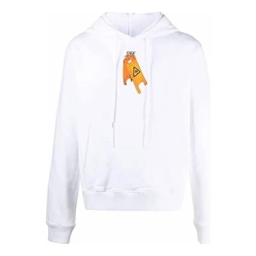 Off-White Arrow Pattern Round Neck Casual Version White OMBB034F20FLE0030110 - 1