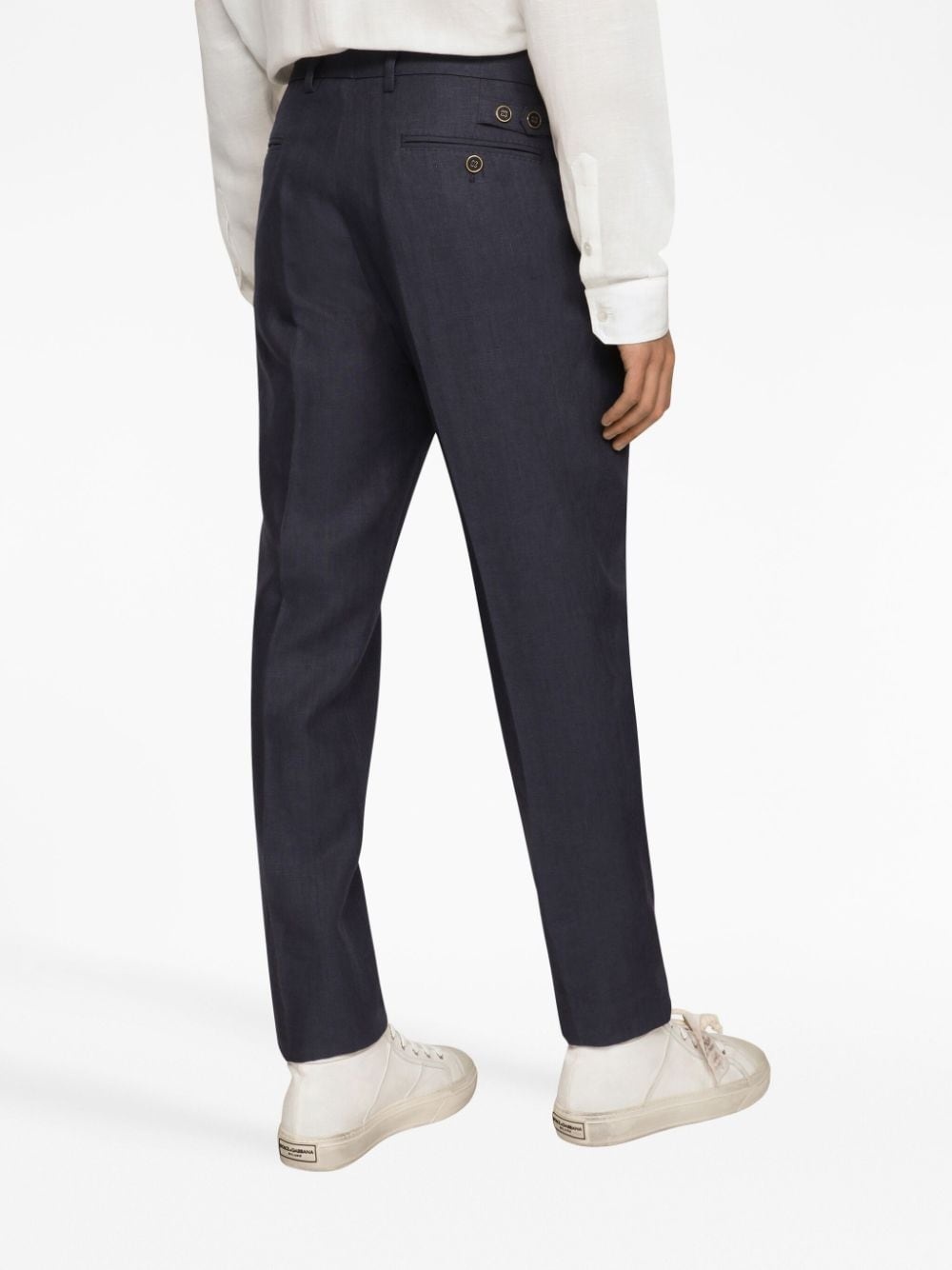 pressed-crease tailored trousers - 5