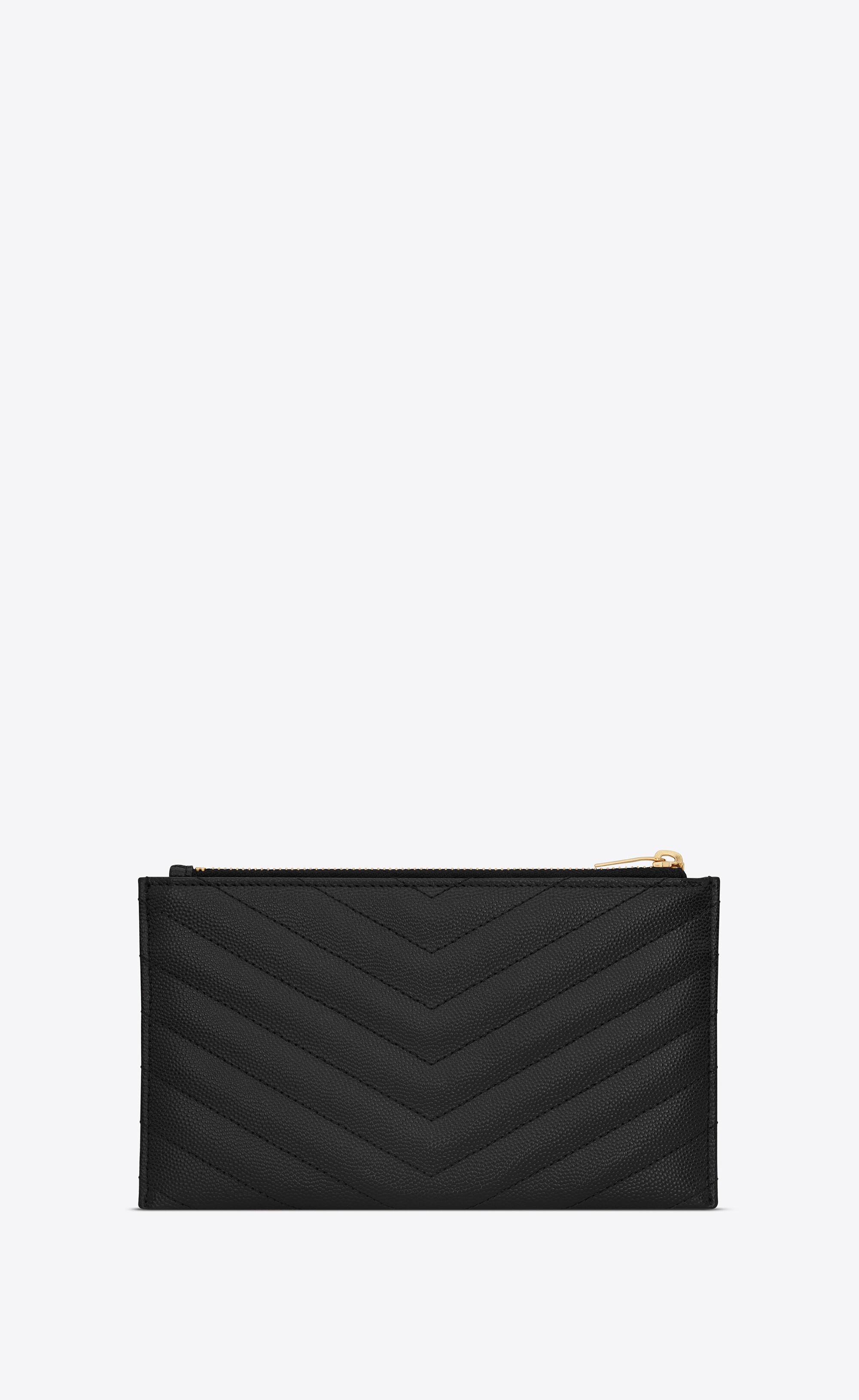 small monogram bill pouch in grain de poudre embossed leather - 2