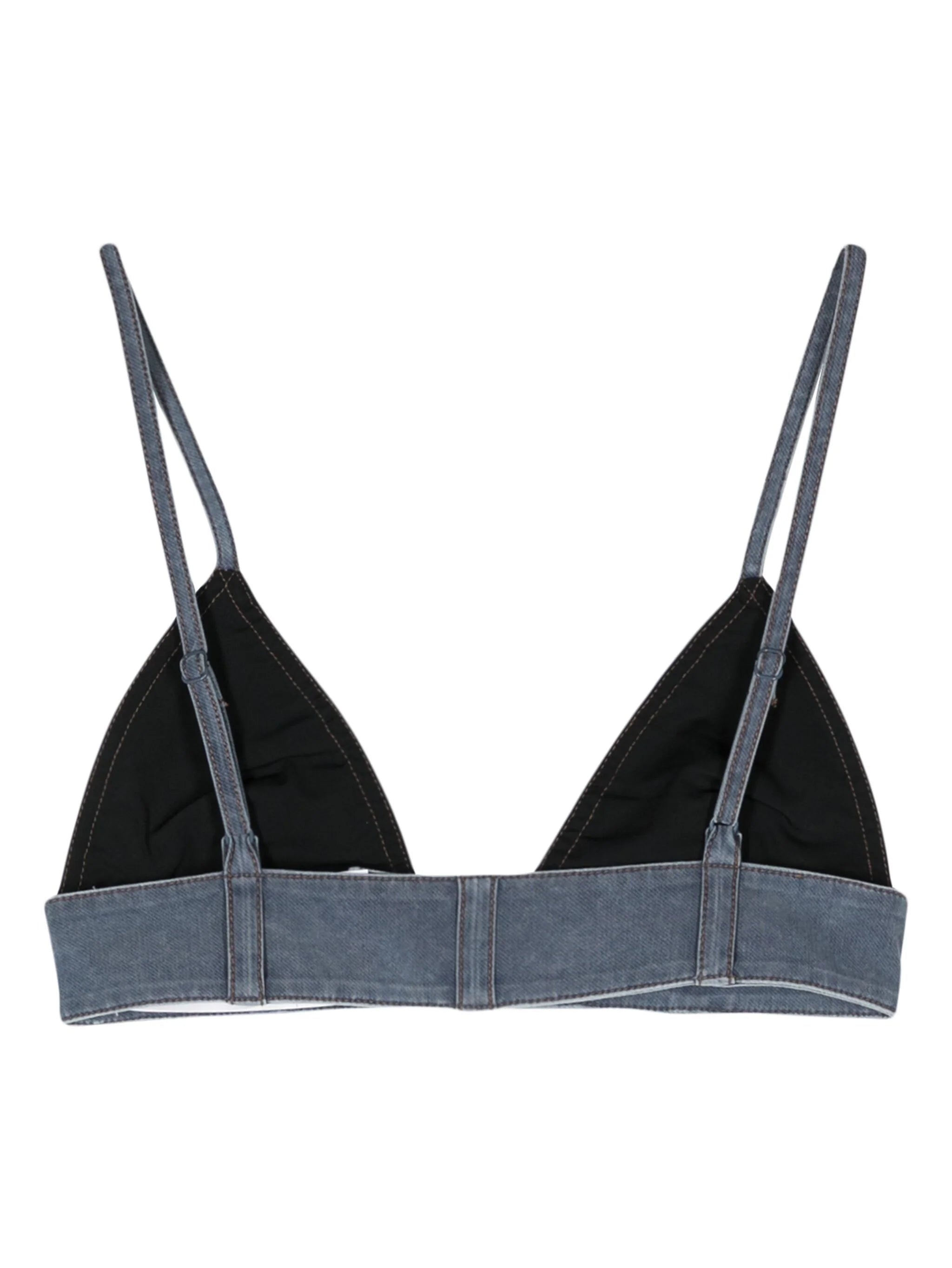 ALEXANDER WANG Women Trompe Loeil Denim Bra Top - 2