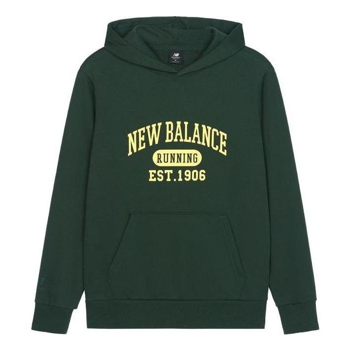 New Balance Logo Sportswear Hoodie 'Green Yellow' AMT31313-JUE - 1