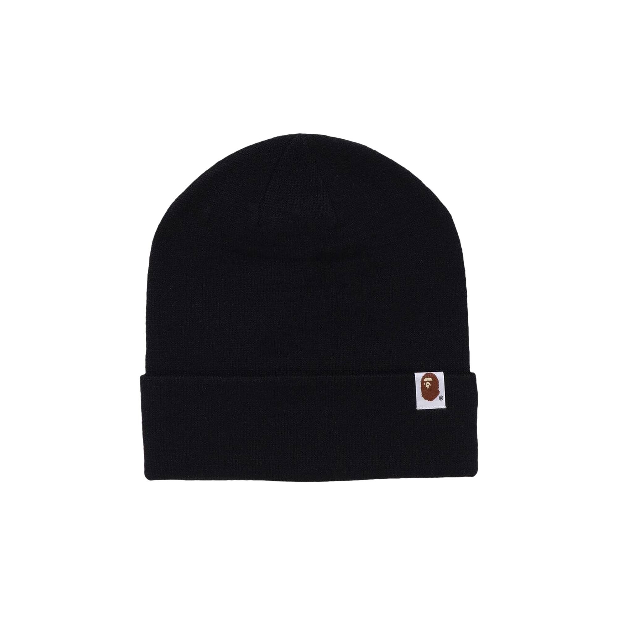 BAPE Patch Knit Cap 'Black' - 2