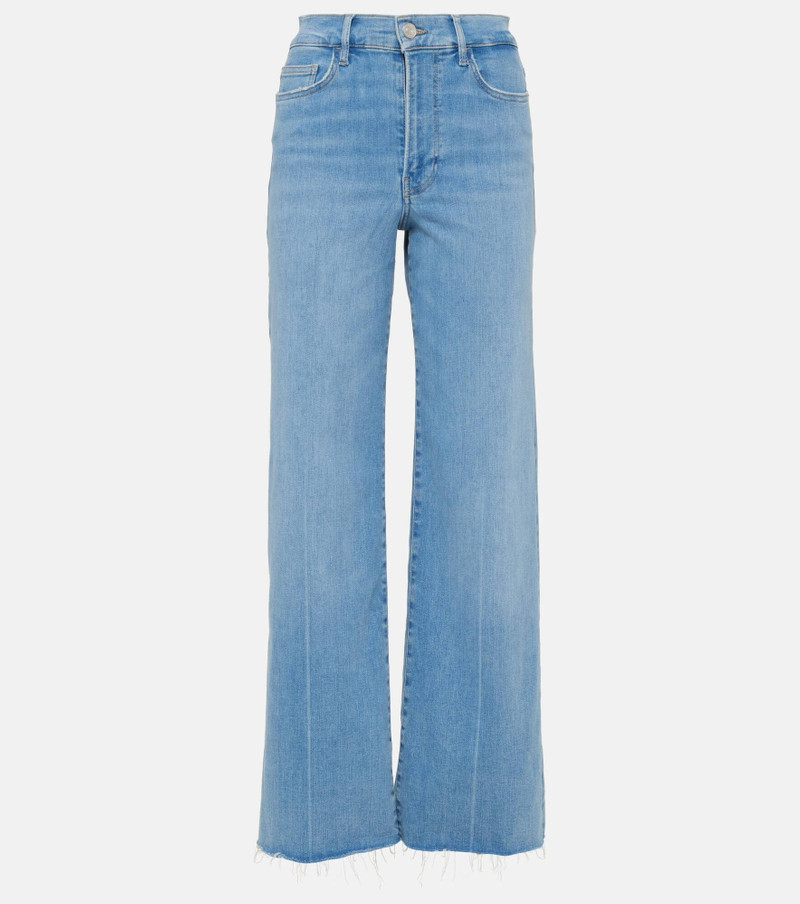Le Slim Palazzo high-rise wide-leg jeans 1