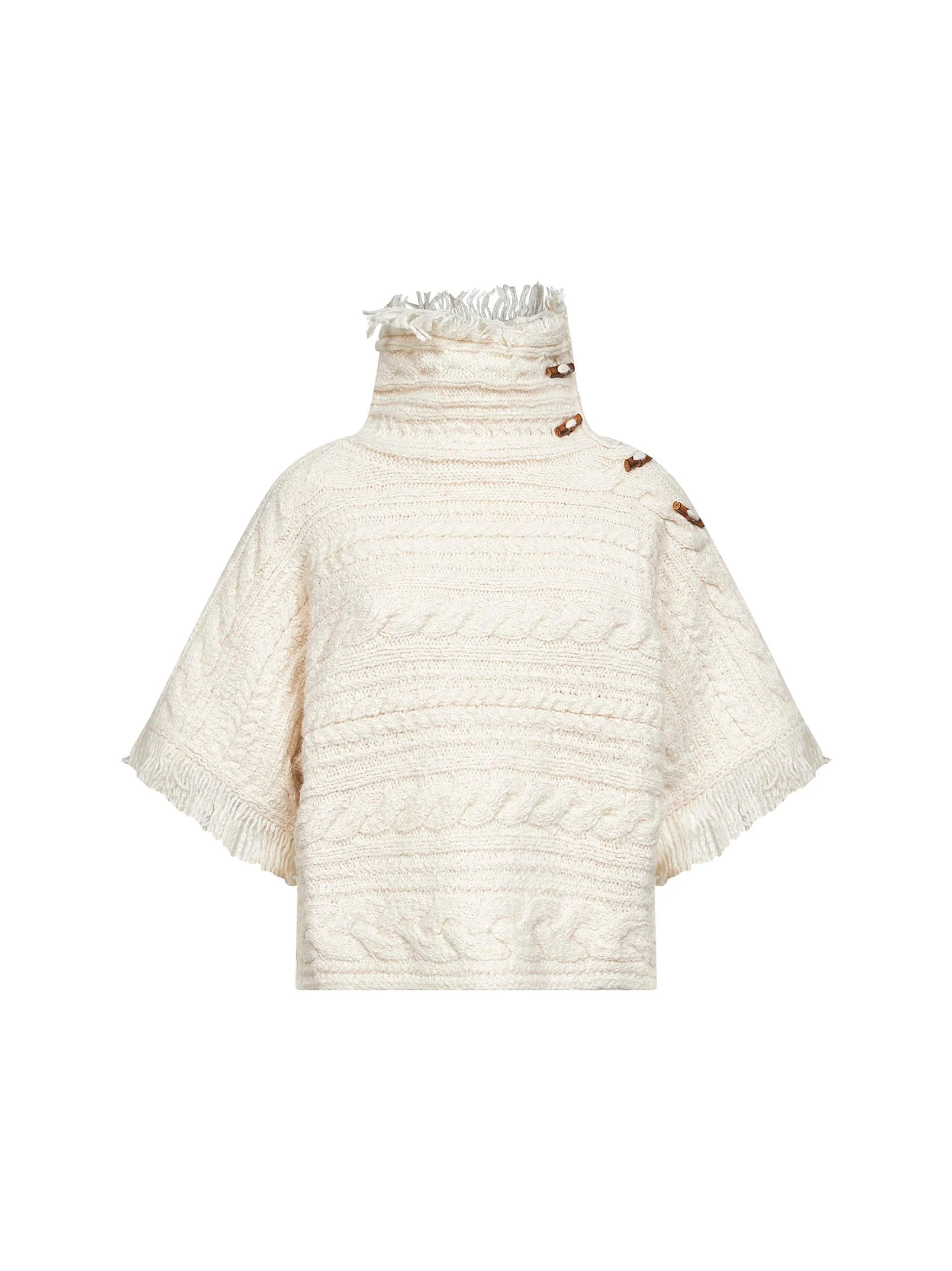 Marant Etoile Women Ecru Cable Knit Blanche Sweater - 1