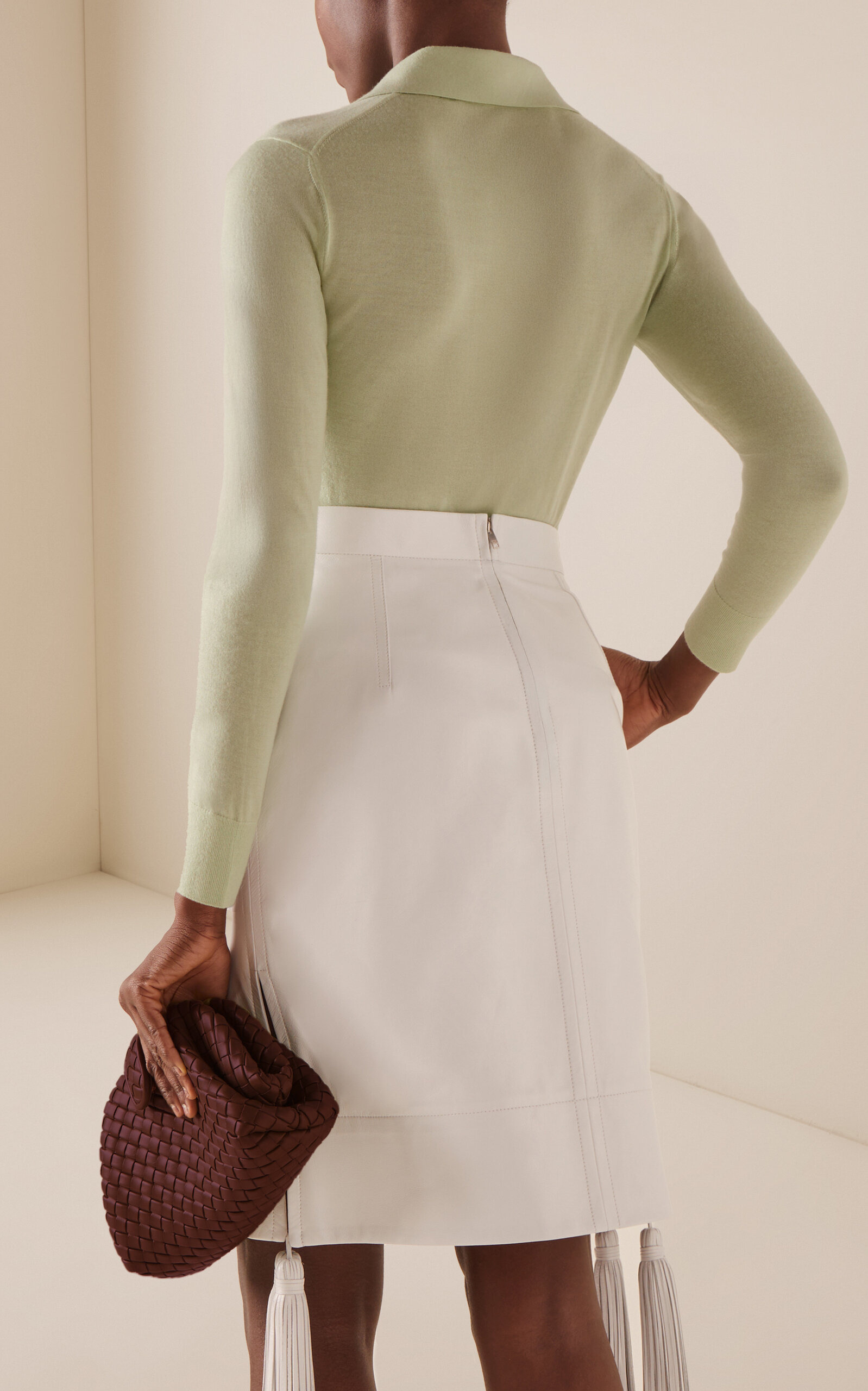 Cashmere Polo Top green - 4