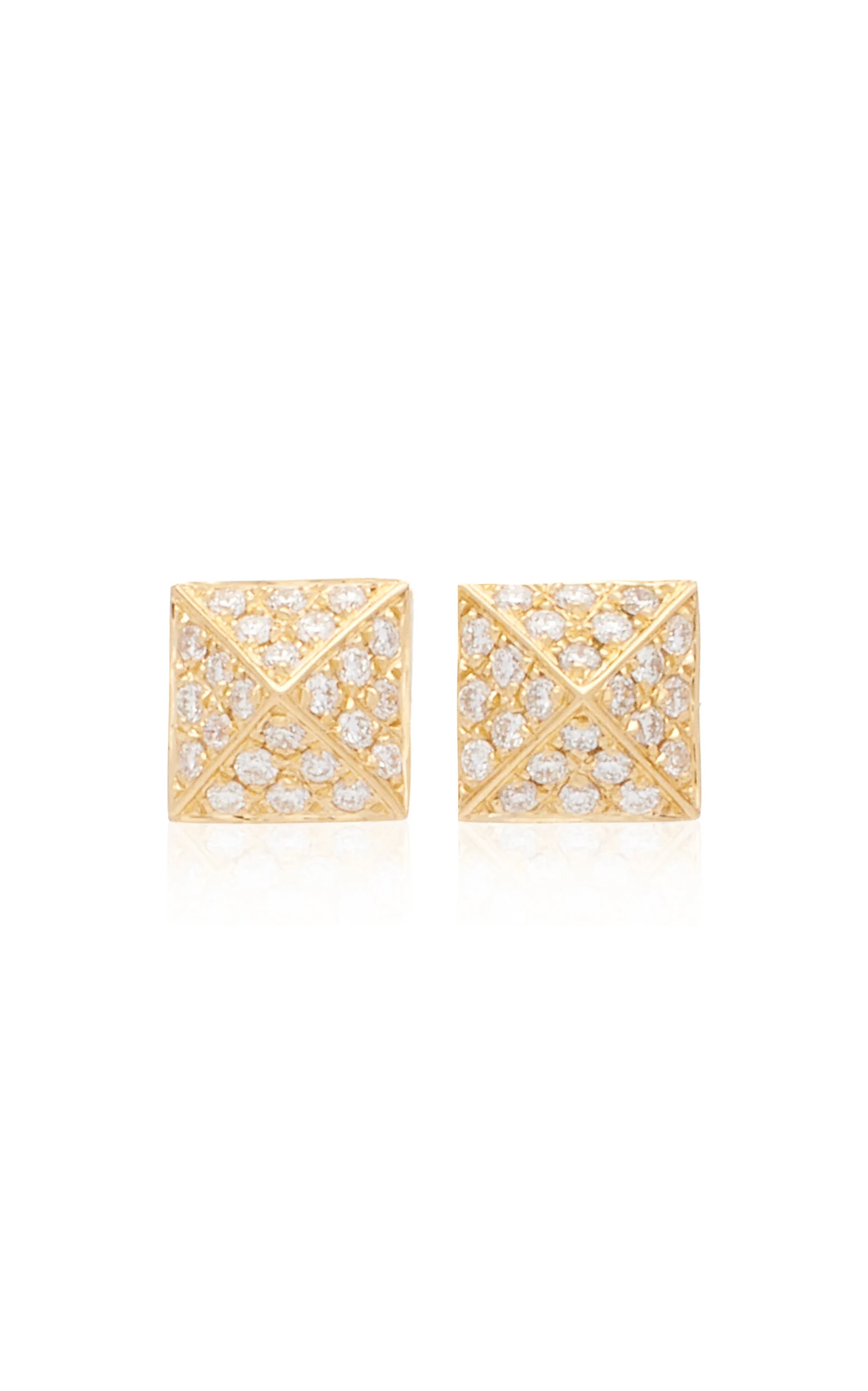 Spike 18K Yellow Gold Diamond Earrings gold - 1