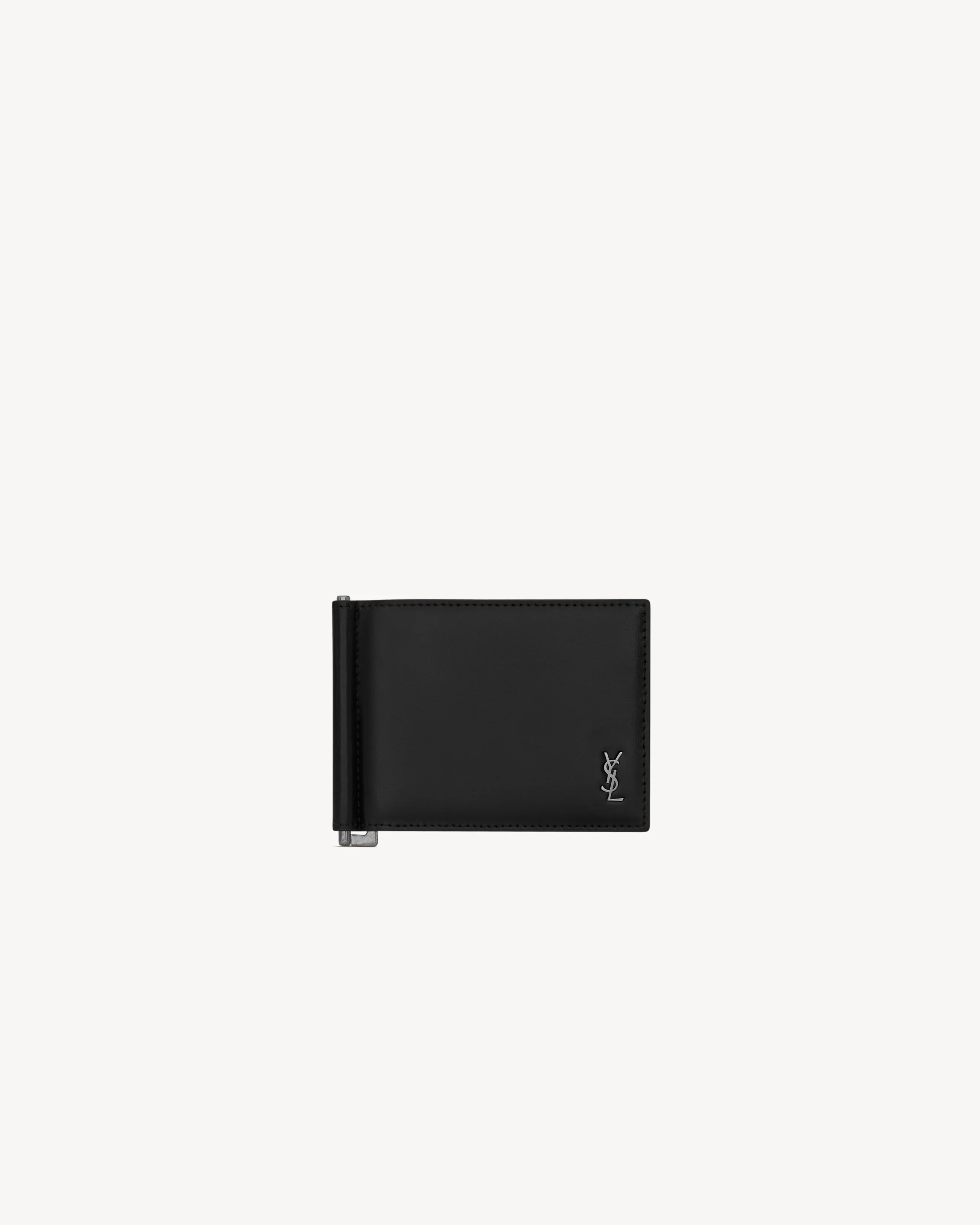 TINY CASSANDRE BILL CLIP WALLET IN MATTE LEATHER - 1