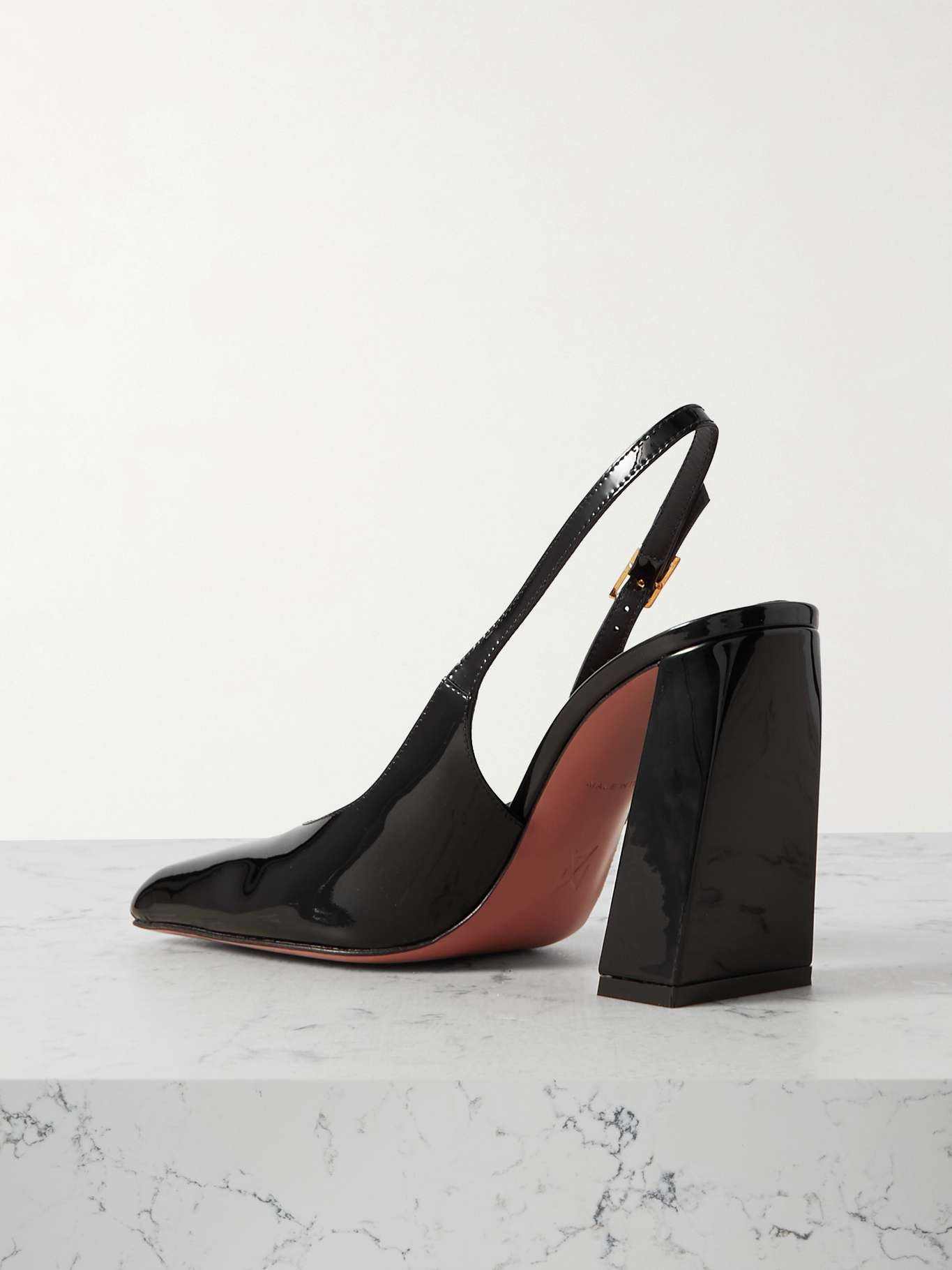 Charlotte patent-leather slingback pumps - 3