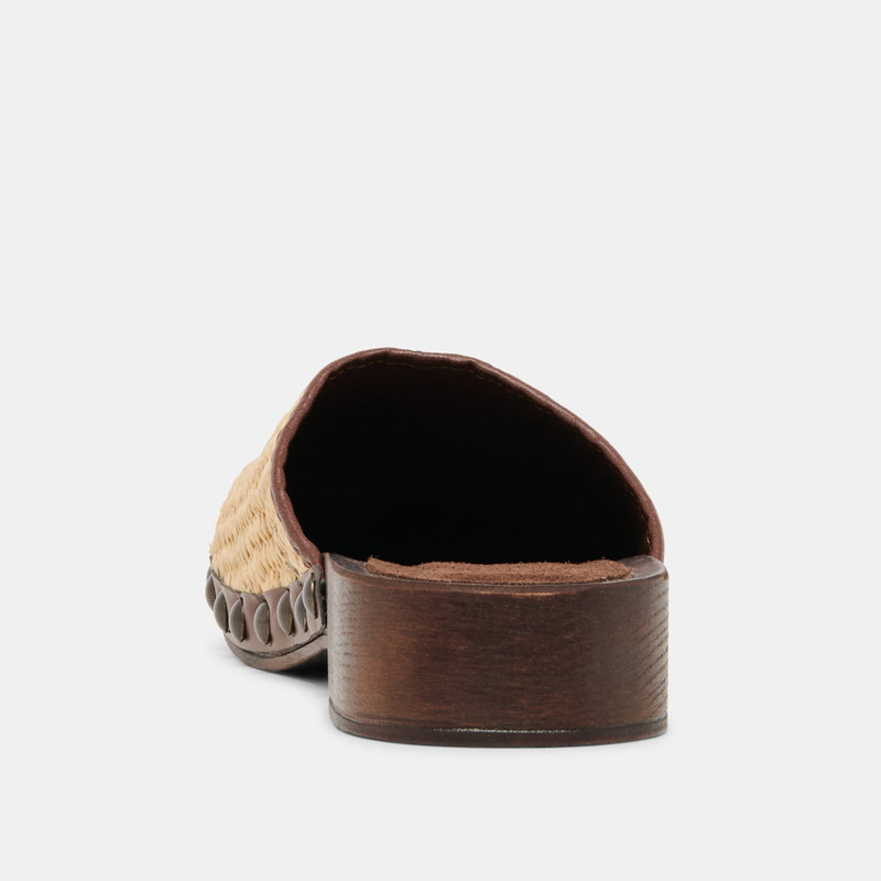 ALANIS FLATS LT NATURAL RAFFIA 9