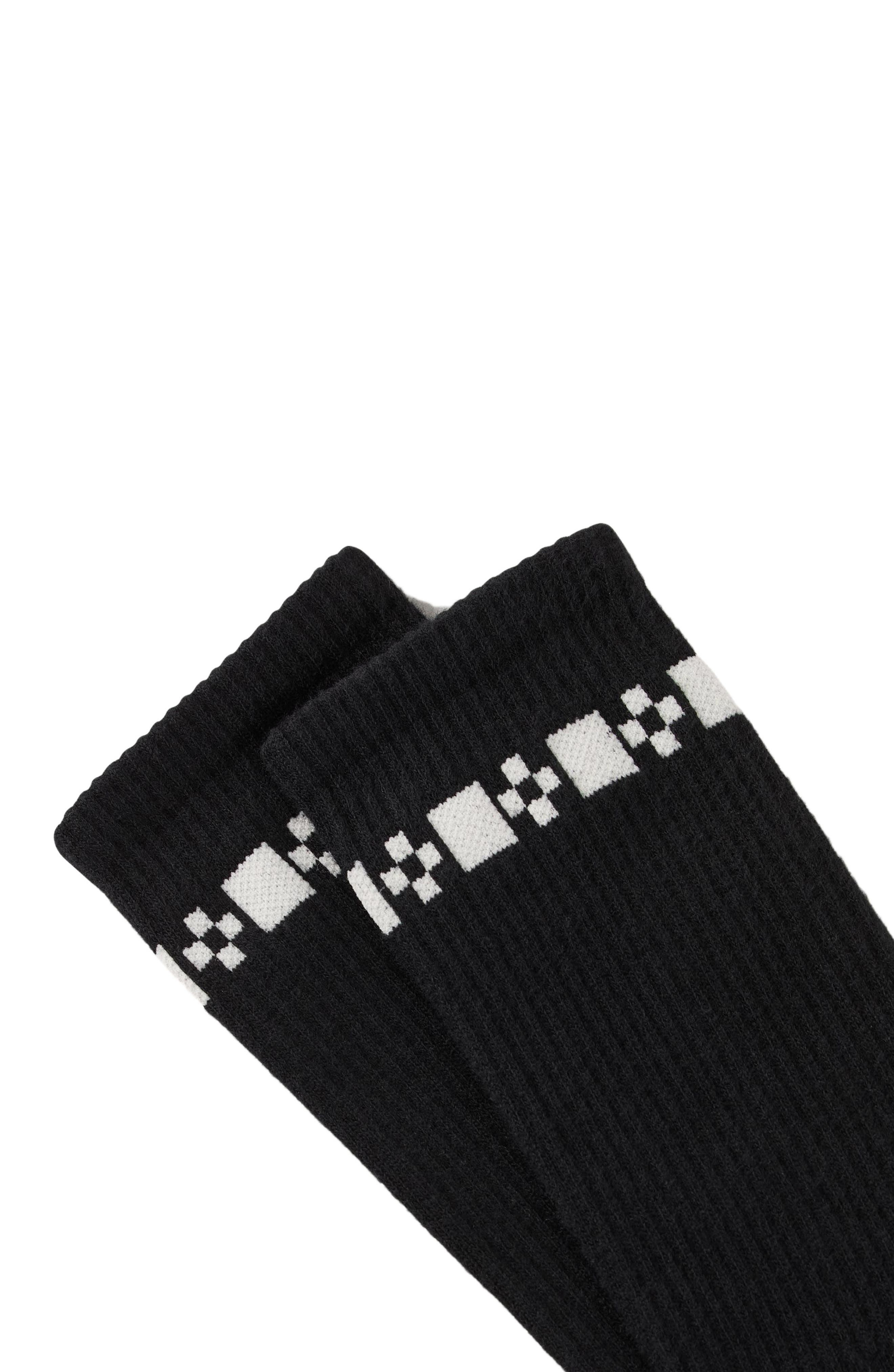 SANDRO Cross signature embroidered socks in Black at Nordstrom - 2
