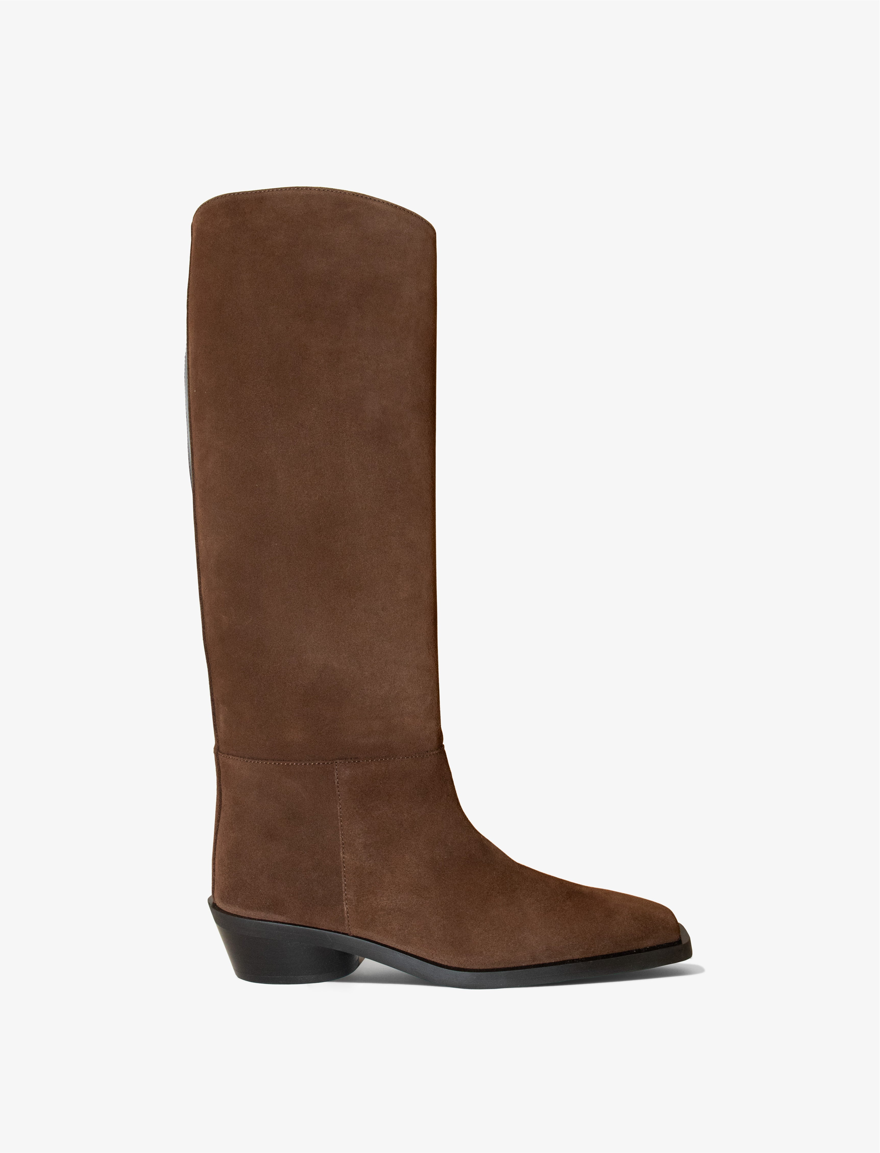 Bronco Knee High Boots in Suede - 5