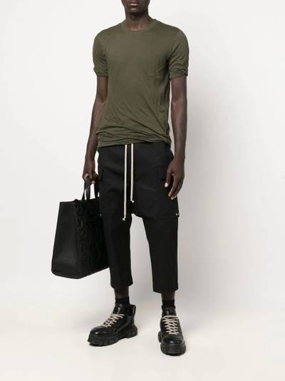 Rick Owens gathered-detail short-sleeved T-shirt outlook