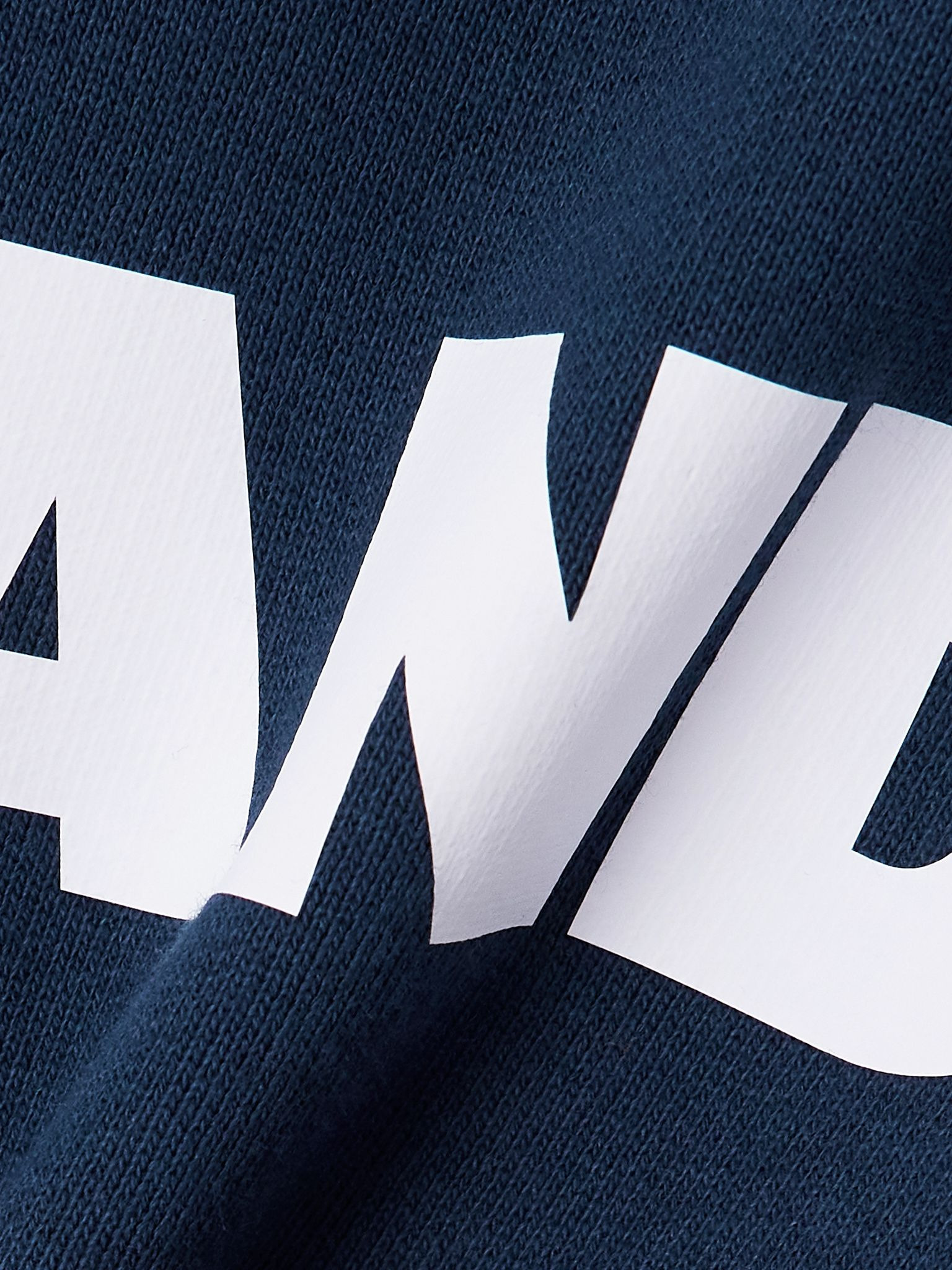 Printed cotton-jersey T-shirt Navy - 4