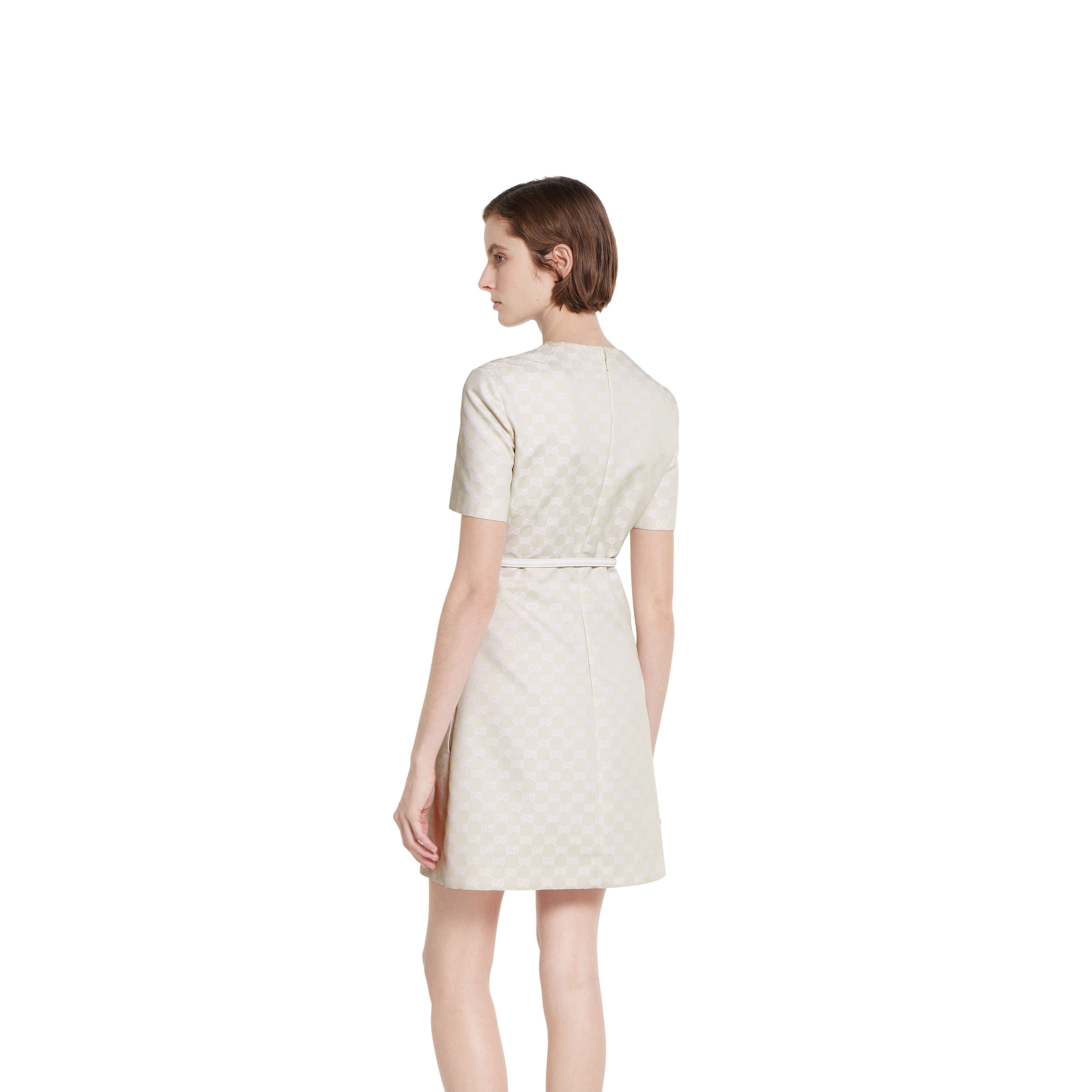 GG cotton gabardine dress - 4