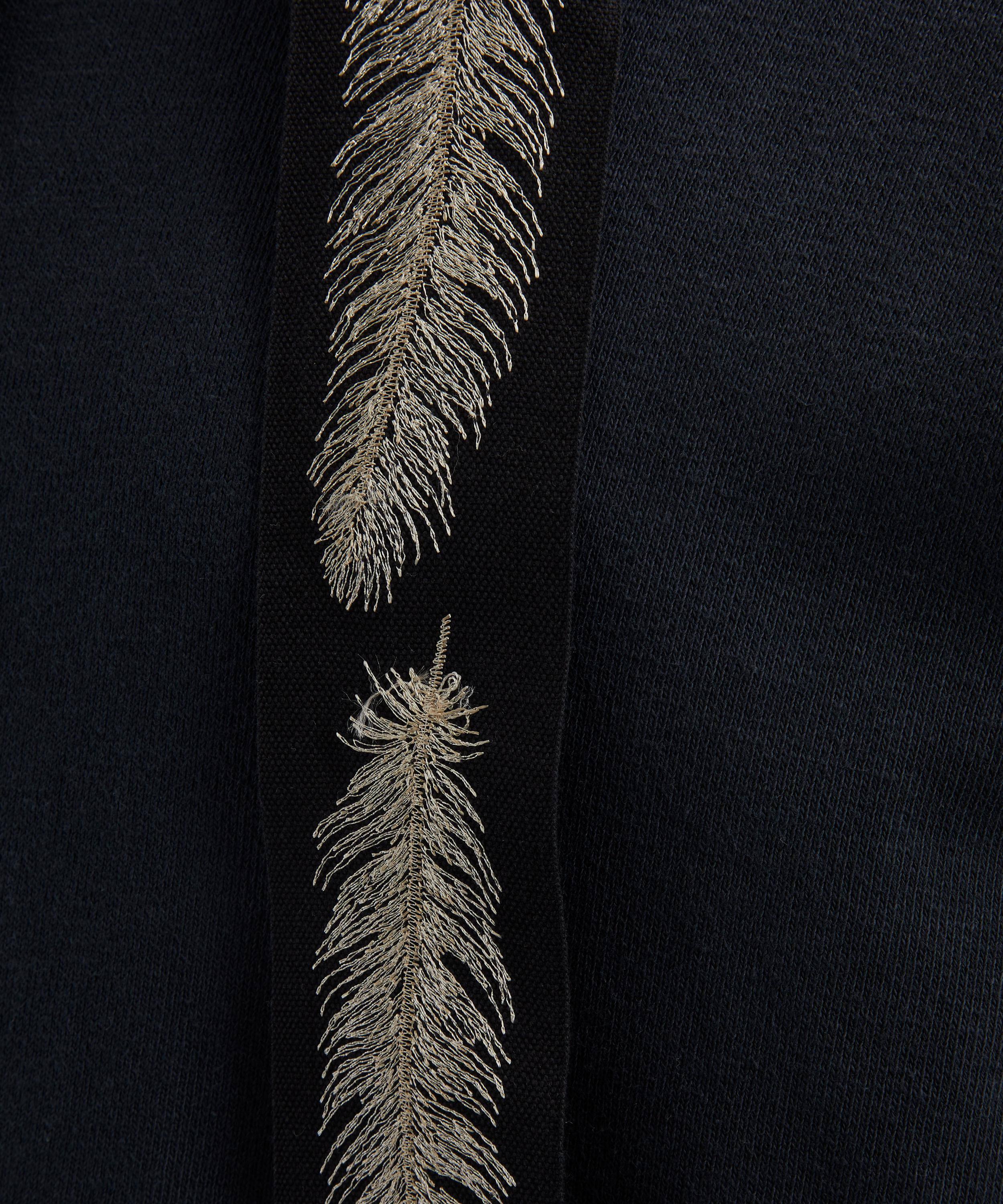 Knit Feather Cord Hoodie - 5