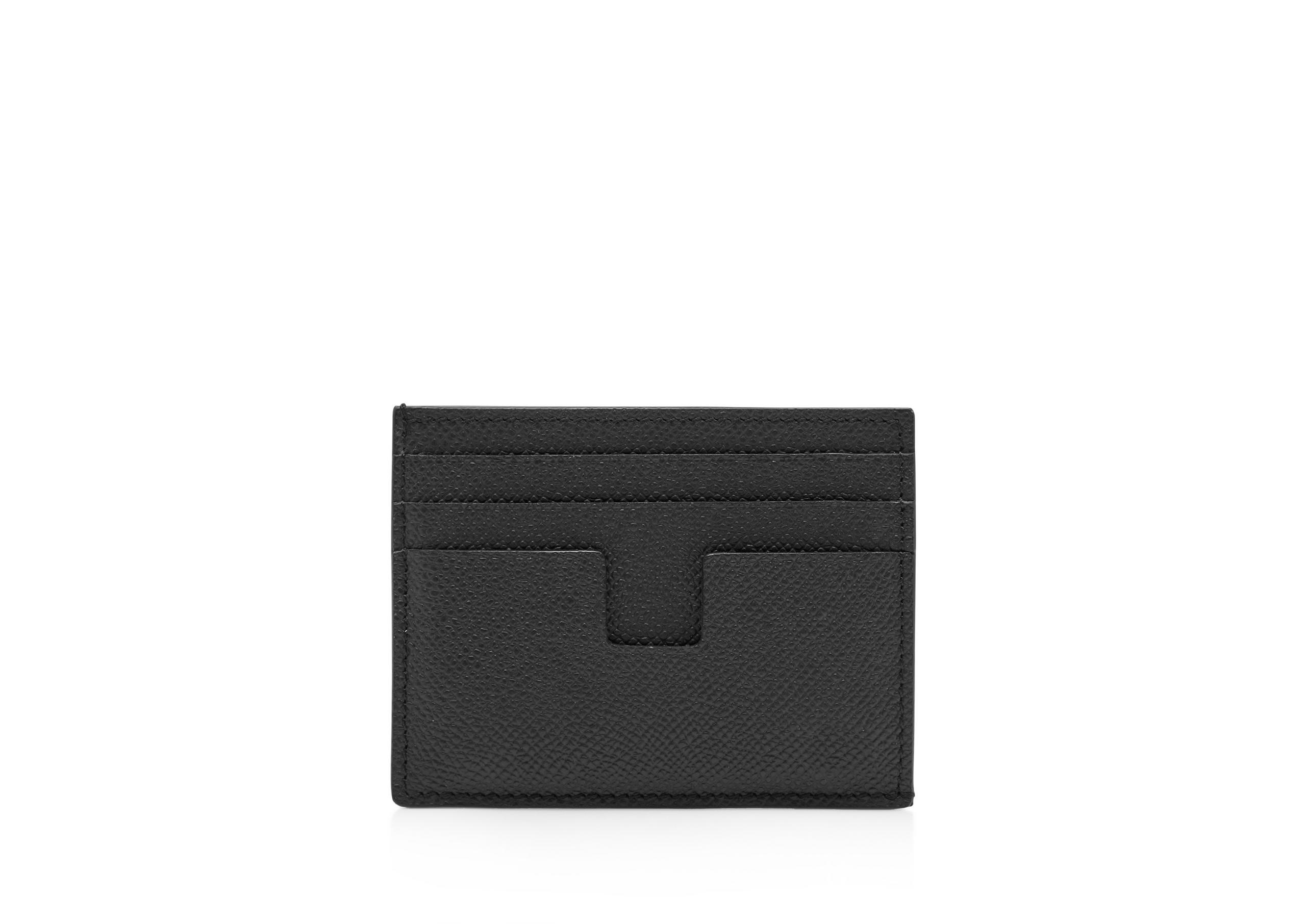 SMALL GRAIN LEATHER CARDHOLDER - 2