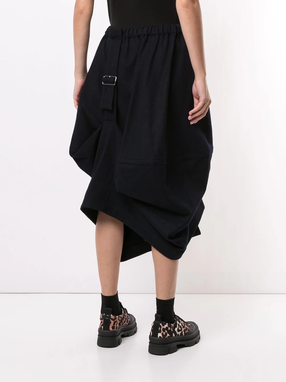 belted parachute midi skirt  - 4