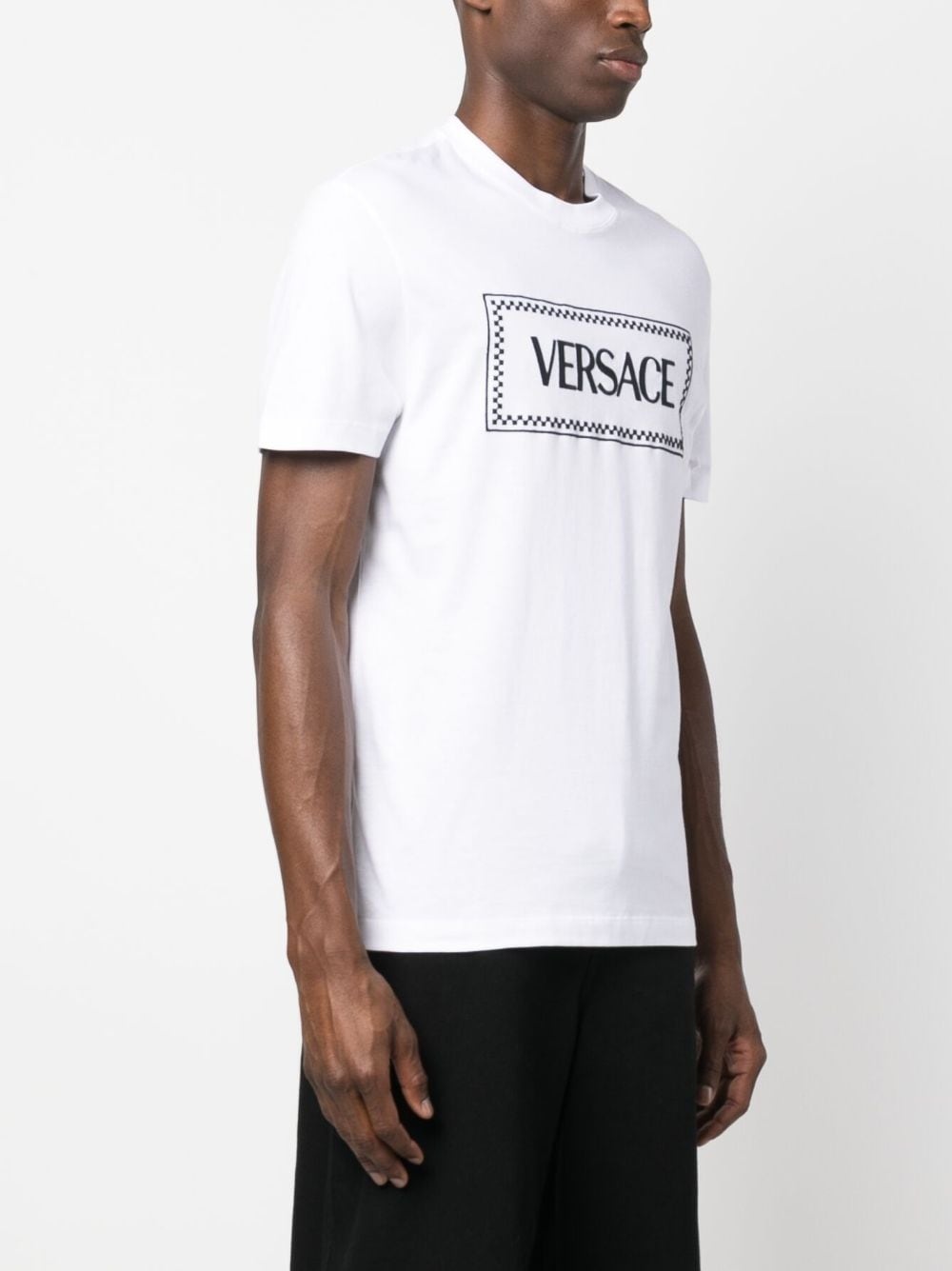 logo-print cotton T-shirt - 3