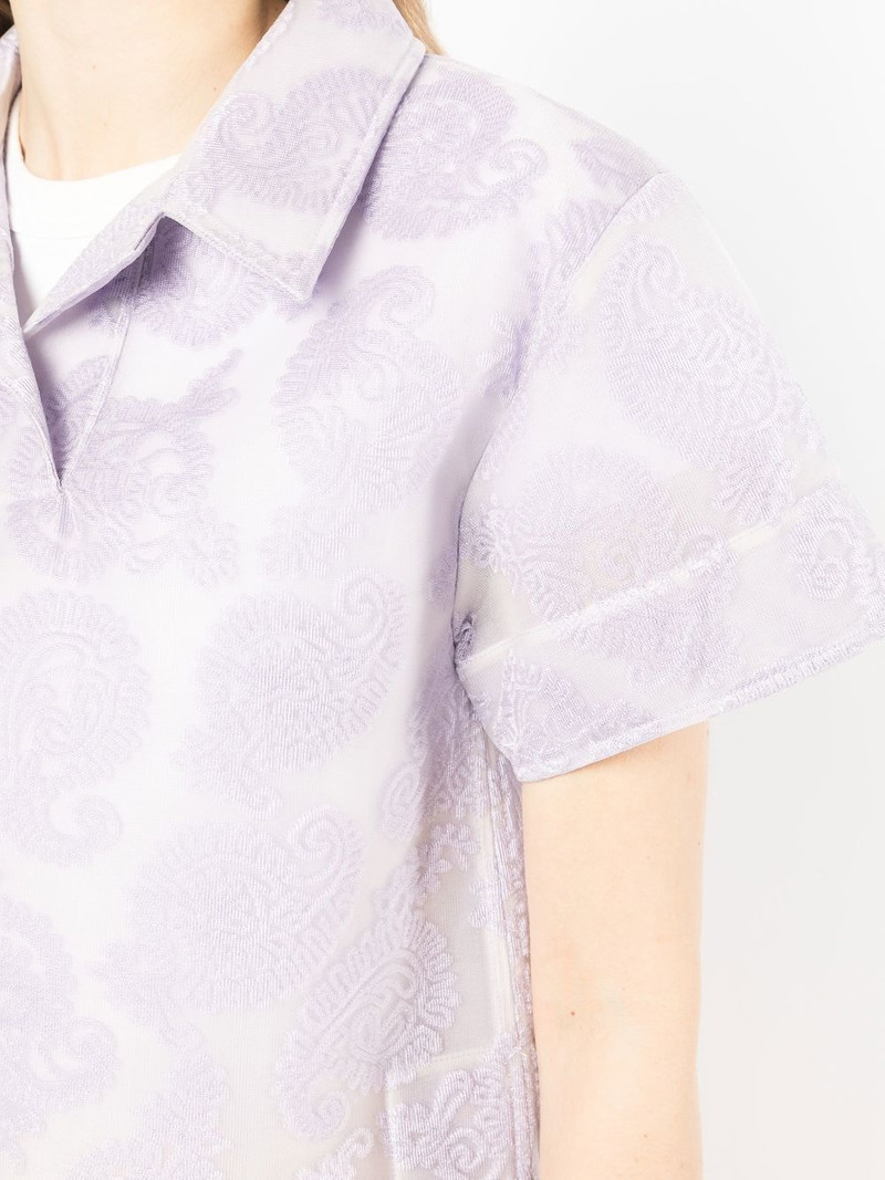 paisley-jacquard 반바지 셔츠 5