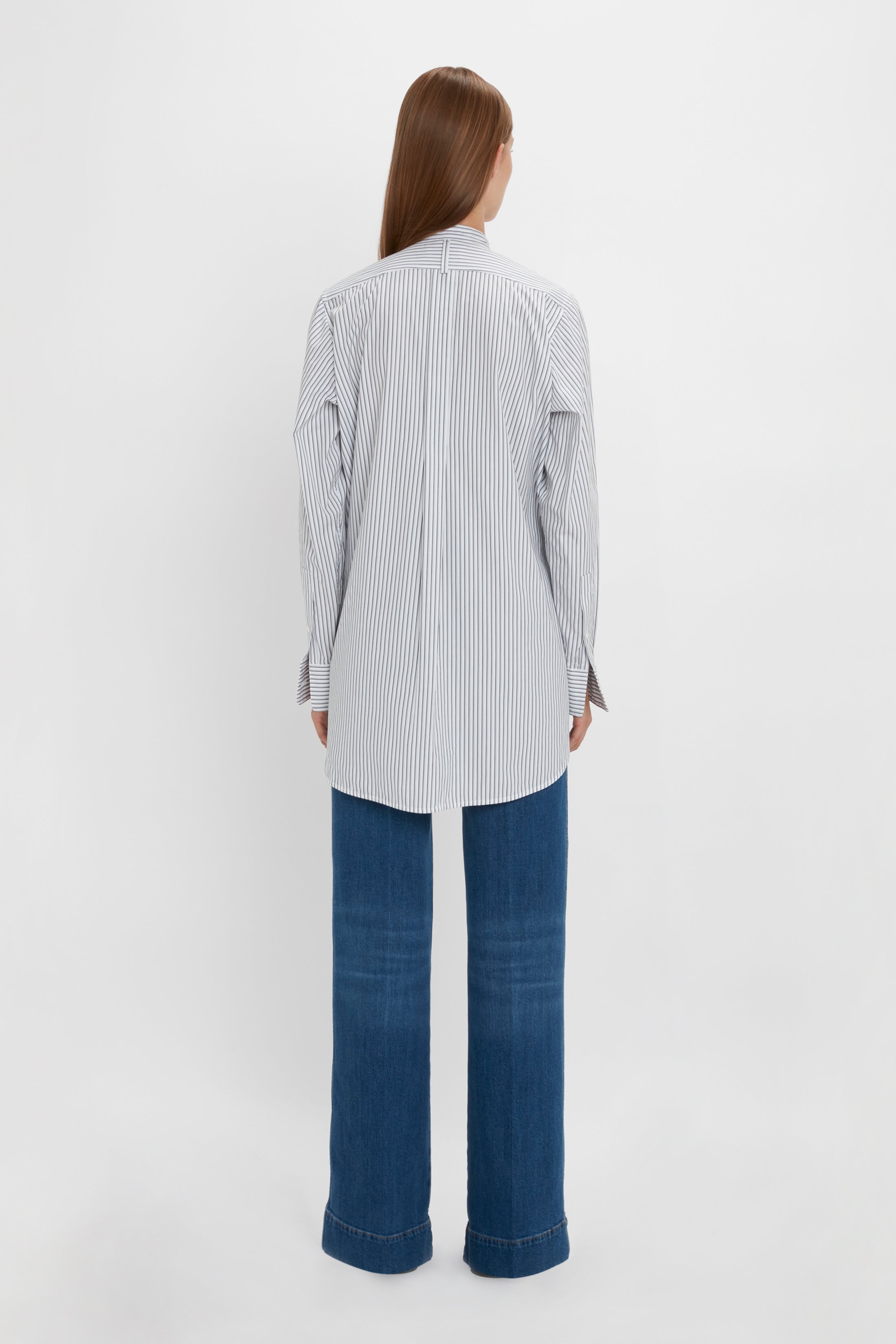 Tuxedo Bib Shirt in Black and Off-White - 4