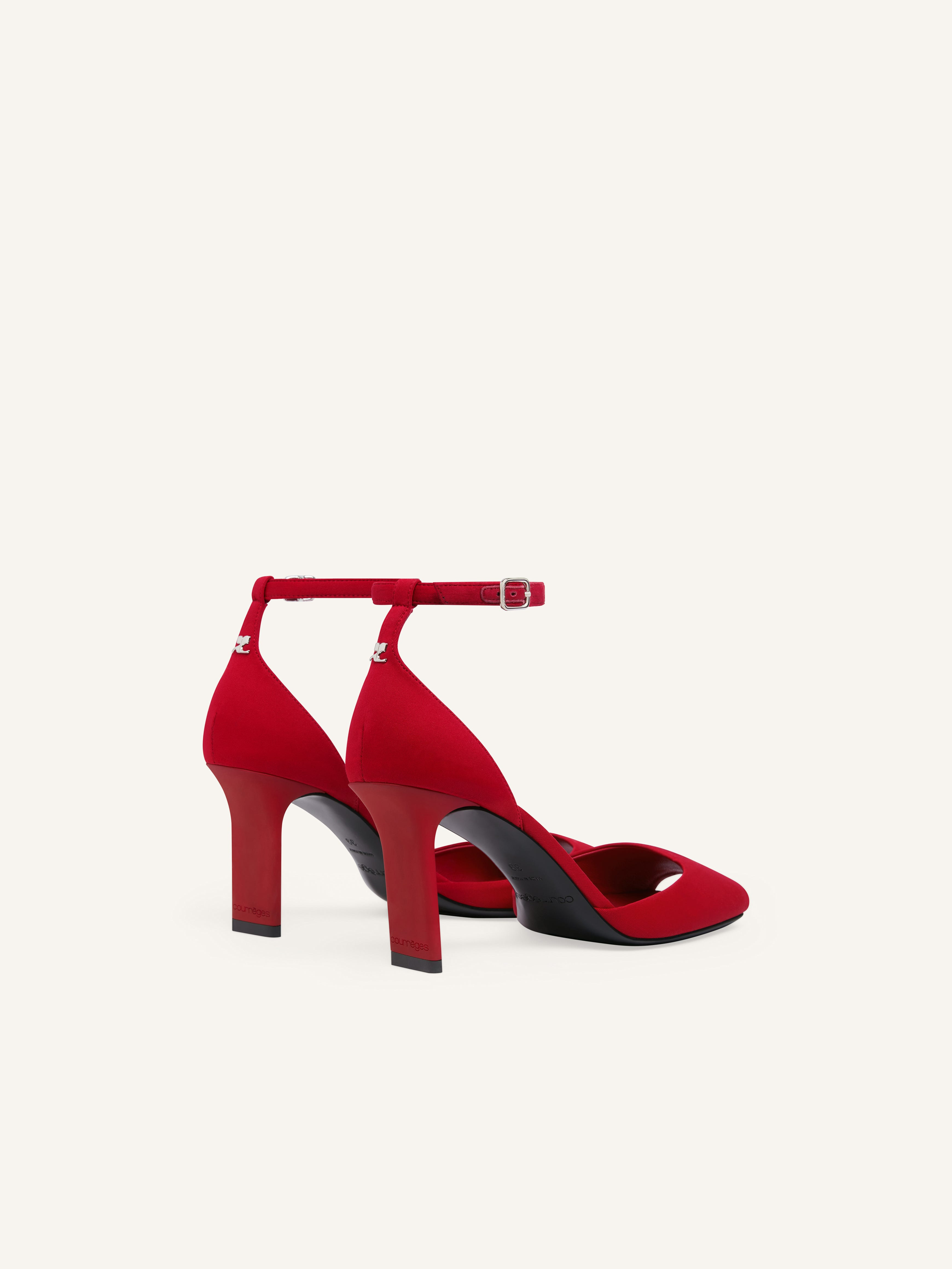 PEEP TOE JERSEY PUMPS - 4