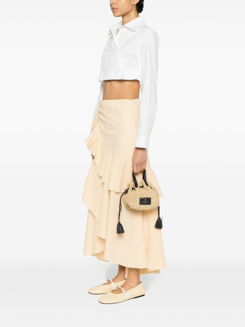 Anya Hindmarch small raffia bucket bag outlook