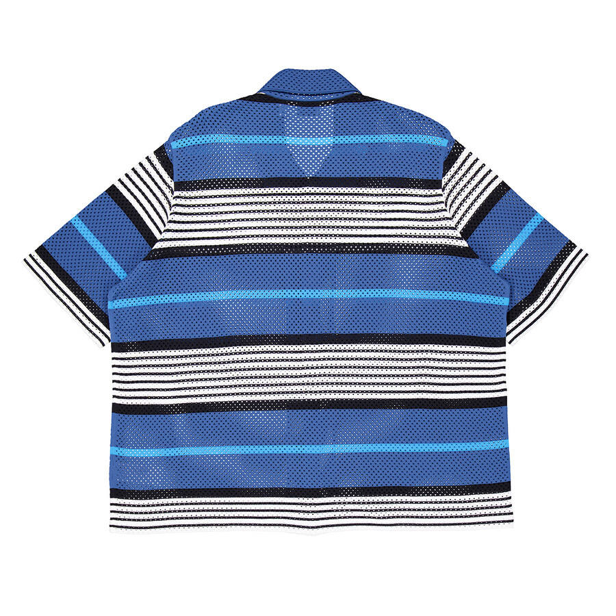 Burberry Striped Print Nylon Loose Shirt - 7