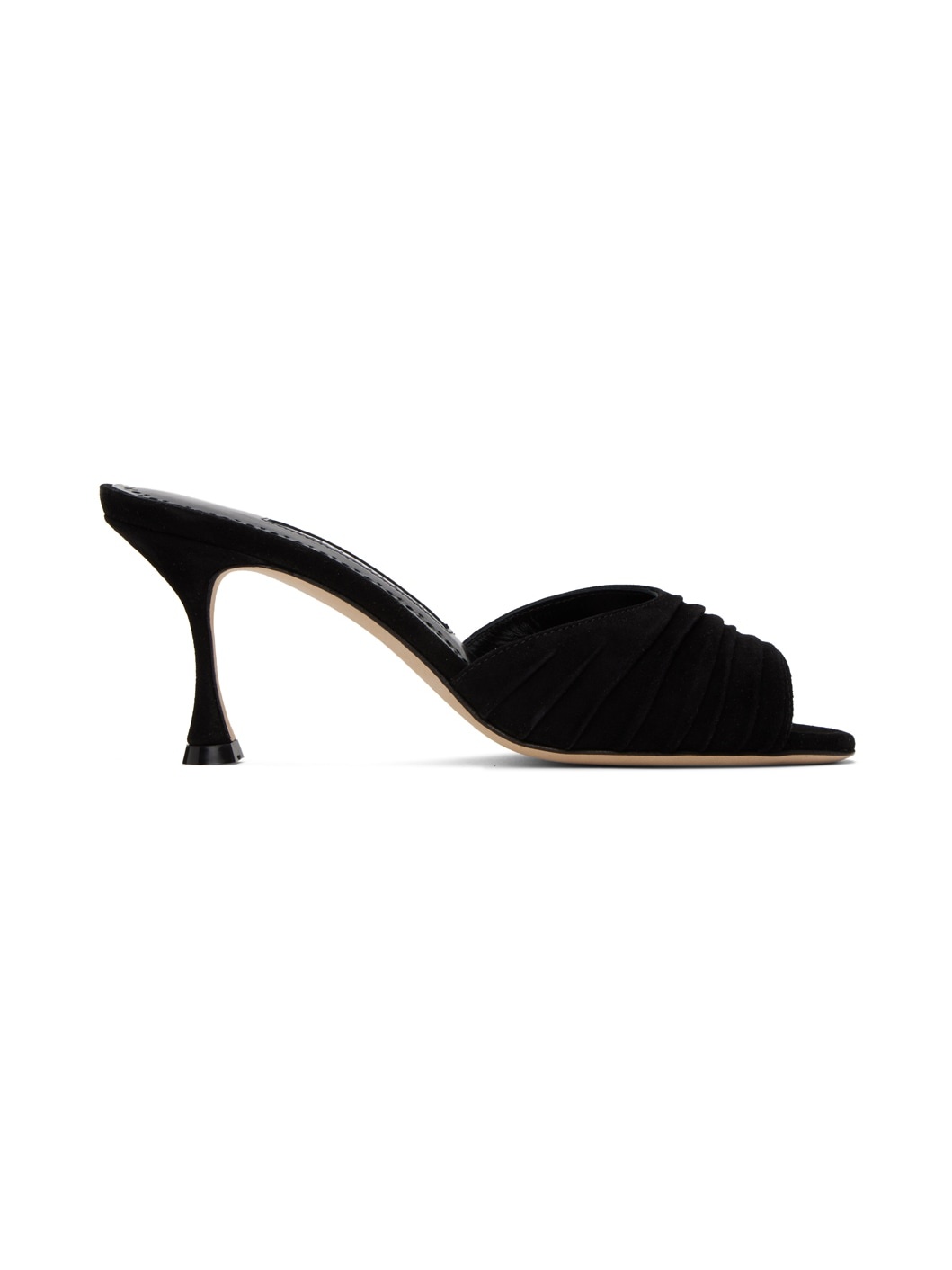 Black Pirua Heeled Sandals - 1