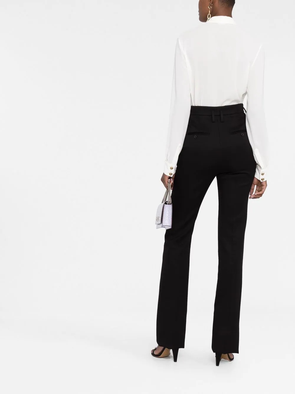 straight-leg cut trousers - 4